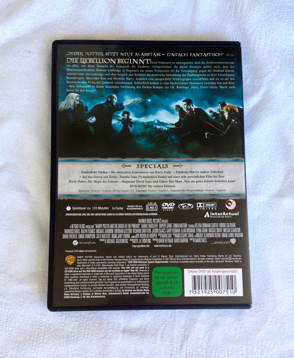 Harry Potter und der Orden des Phönix DVD