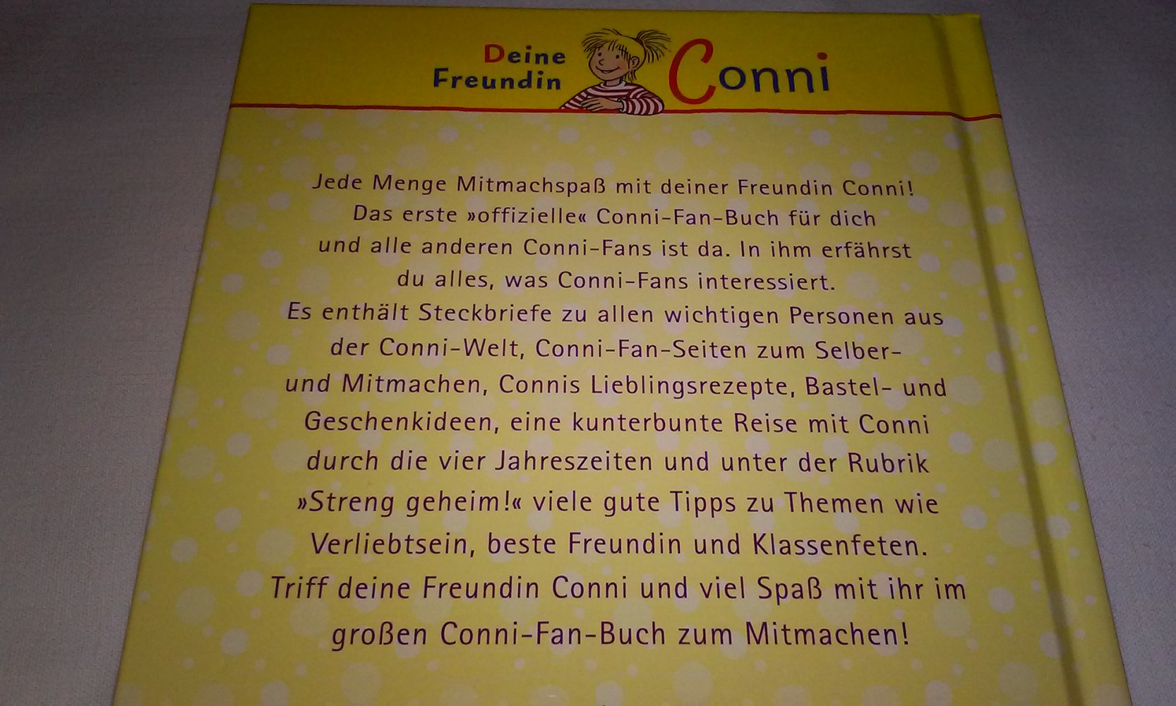 Das Conni-Fan-Buch zum Mitmachen Kinderbuch neu! 1.Auflage 2013