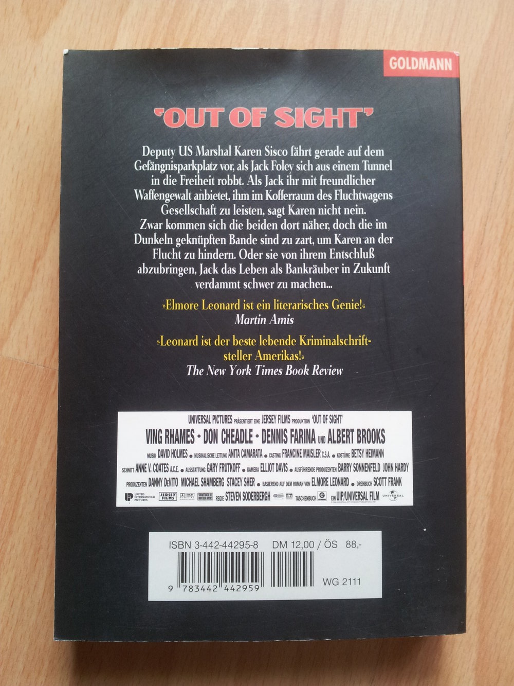 Buch zum Film - Out of sight - Elmore Leonard