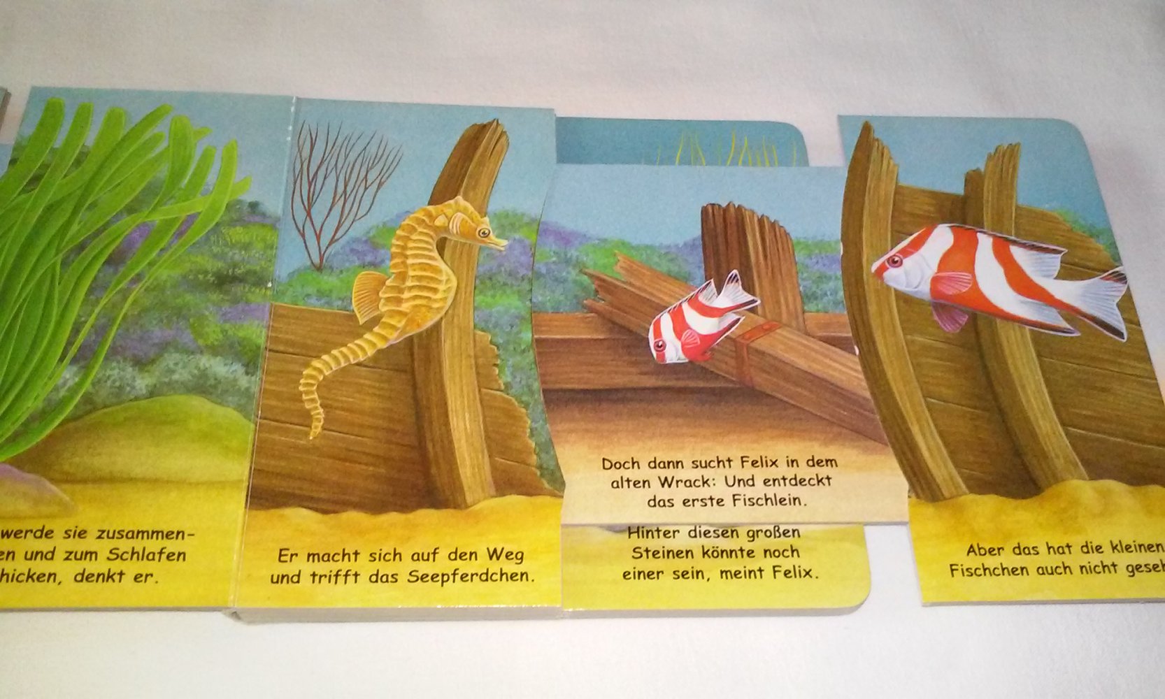 Ziehen und Staunen!: Felix, der Fisch - Ein Buch über Zahlen Pappbilderbuch