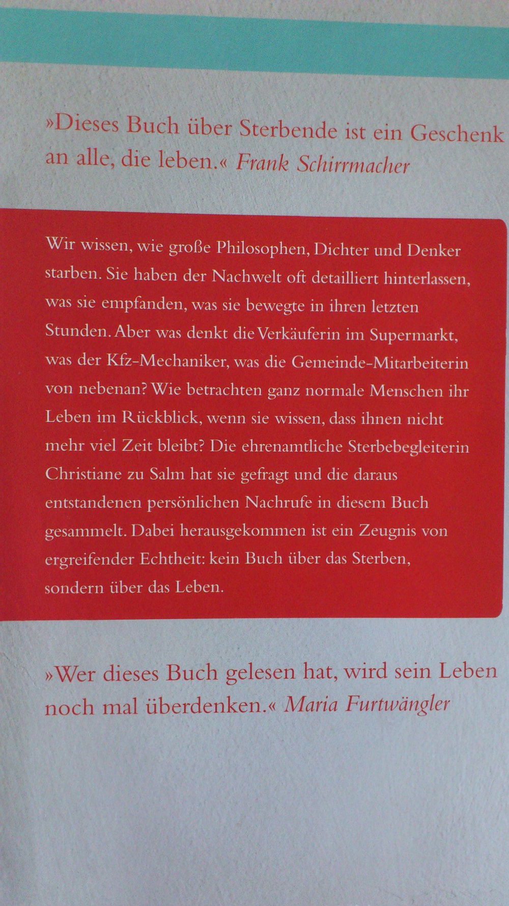 Dieser Mensch war ich - Nachrufe auf das eigene Leben 