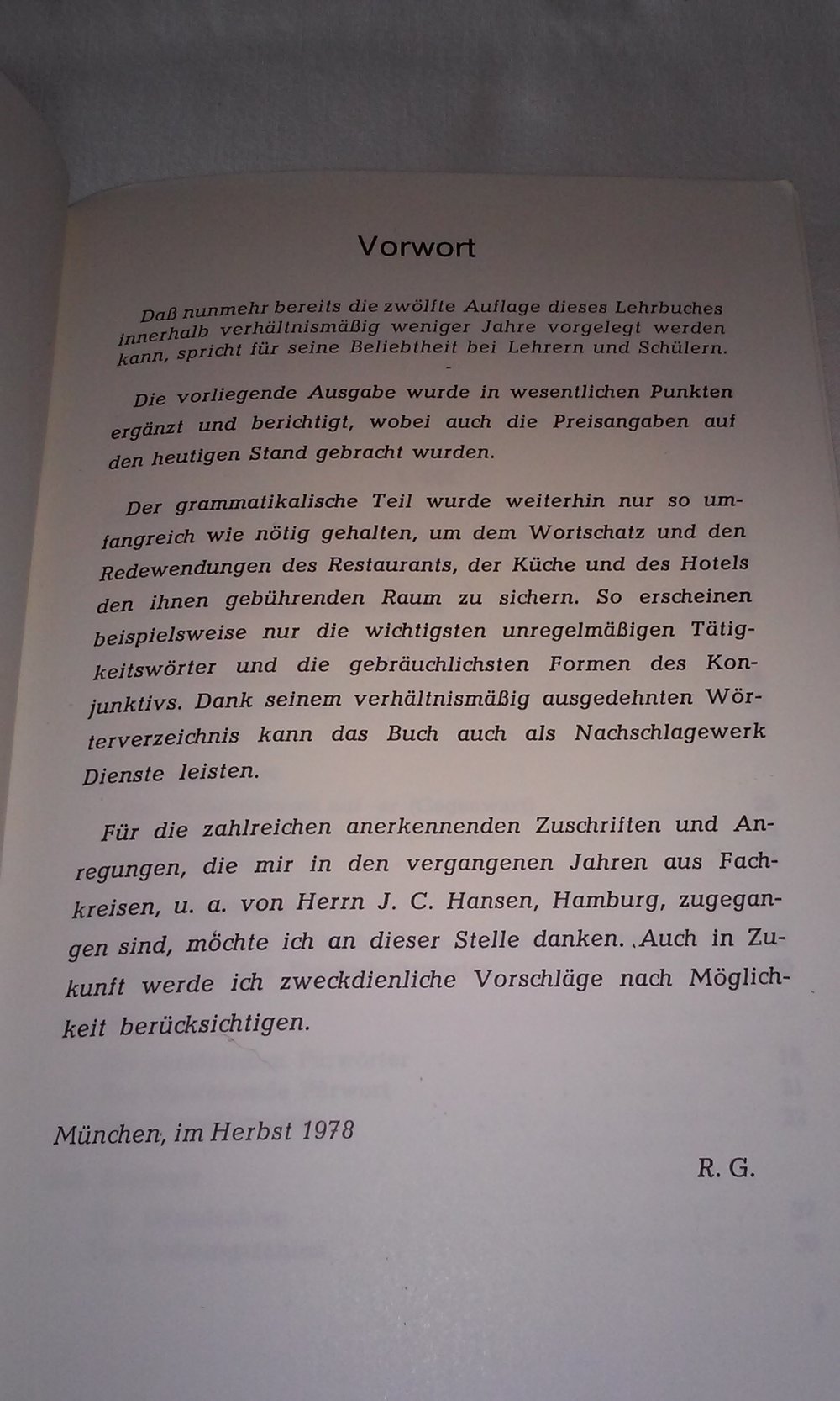 Französisch für Kellner, Köche und Hotelangestellte