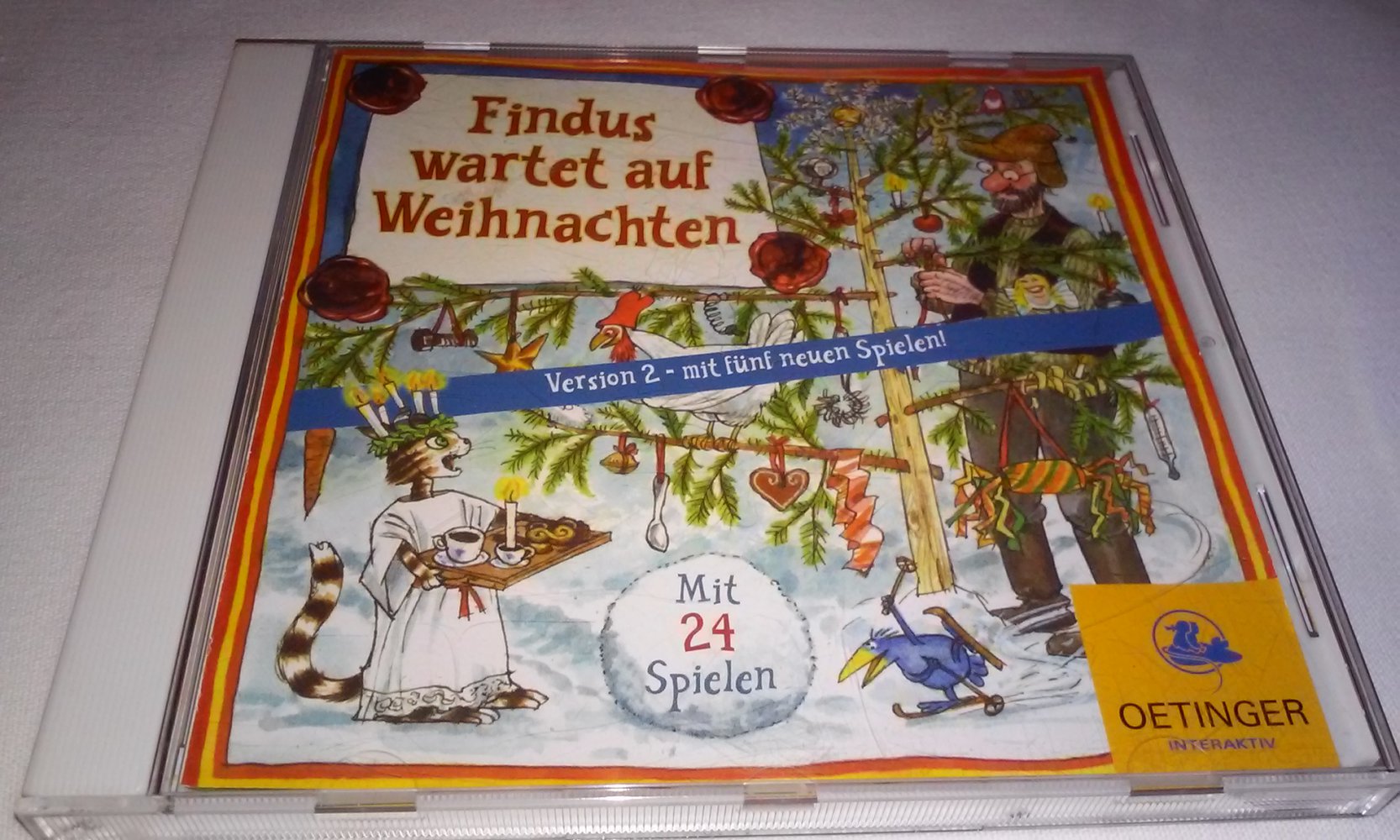 Findus wartet auf Weihnachten Adventskalender CD-Rom von Sven Nordqvist mit 24 Spielen