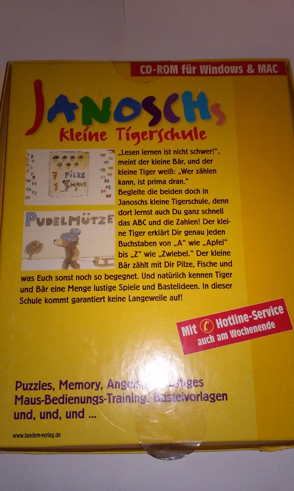 Janoschs kleine Tigerschule  PC CD-Rom  