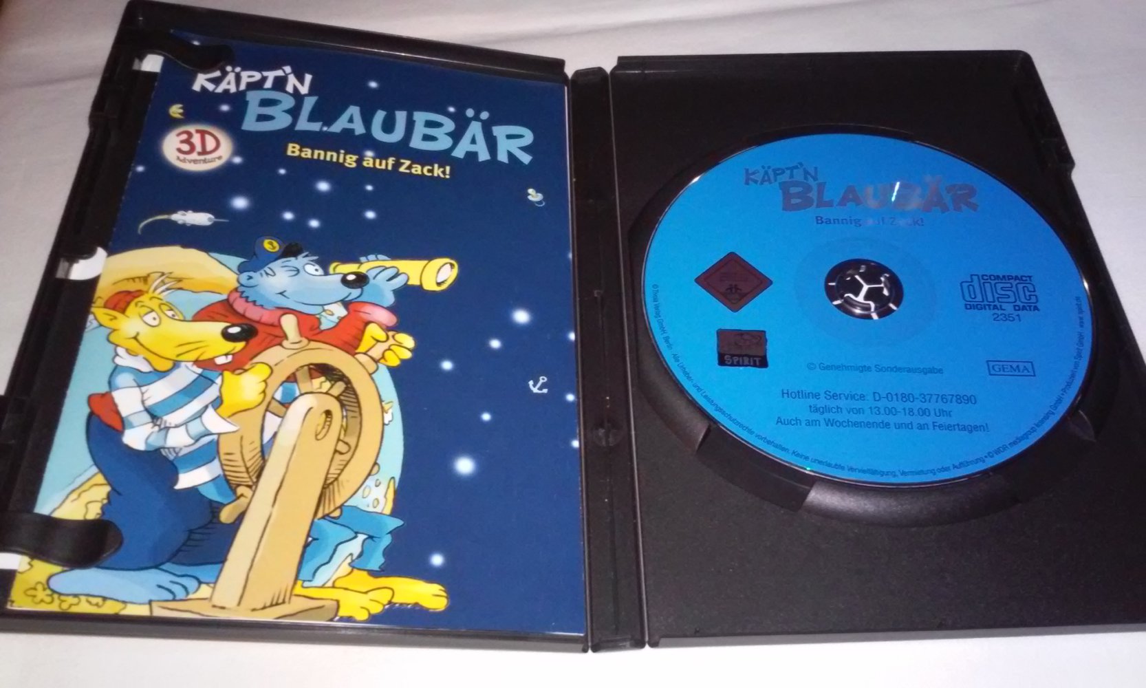 Käpt'n Blaubär - Bannig auf Zack! 3-D Adventure PC-Spiel CD-ROM
