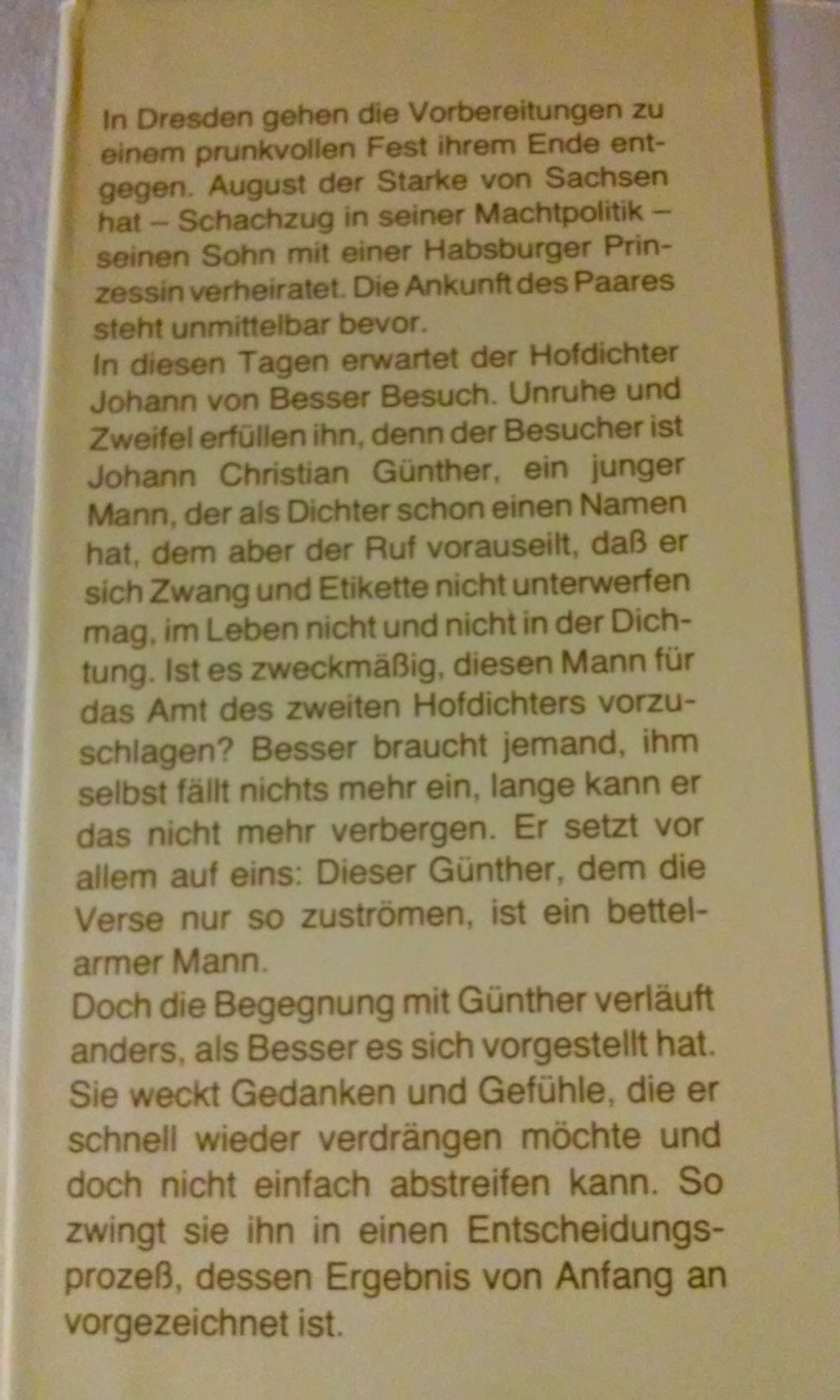 Bewerbung bei Hofe. Historischer Roman  Joachim Walther Leineneinband 
