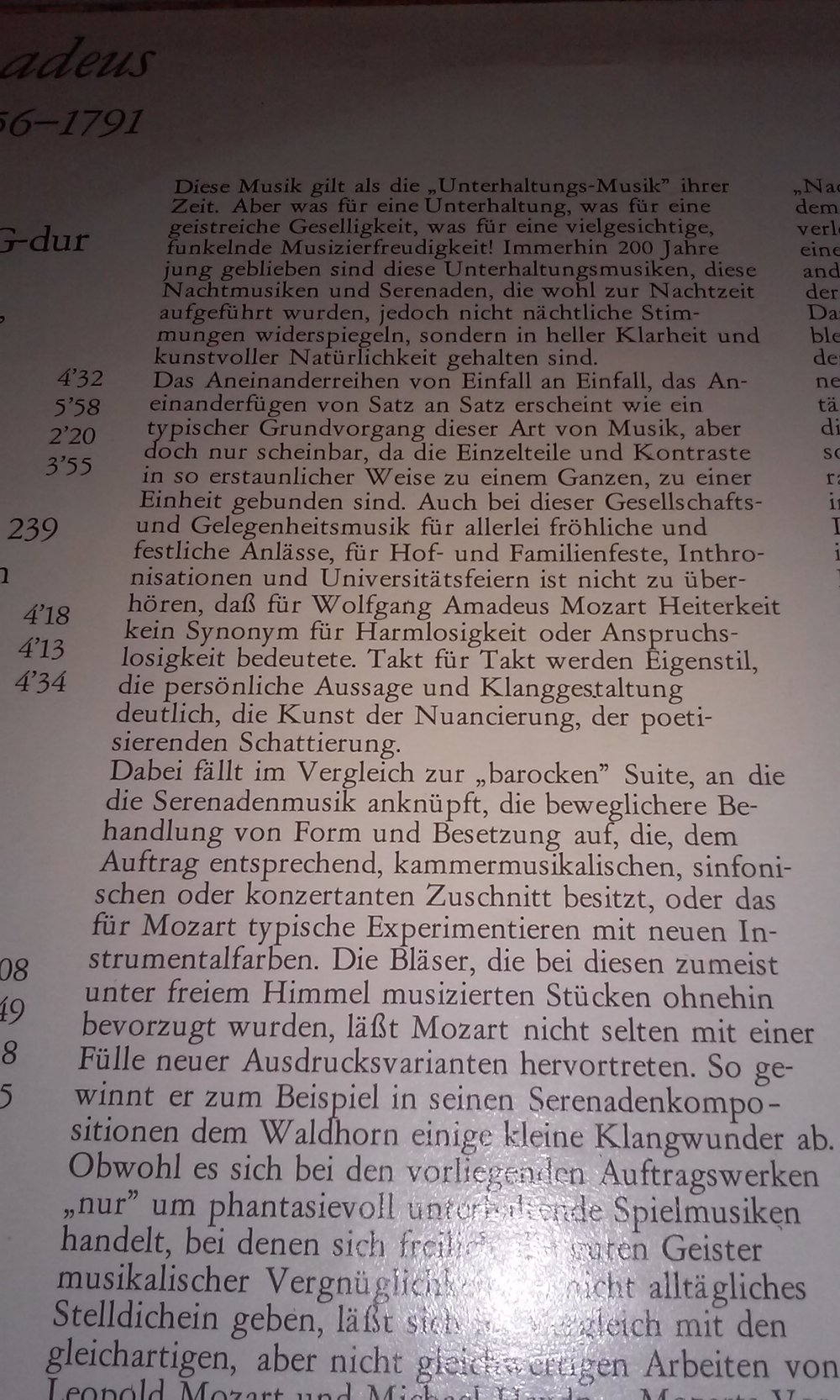 Wolfgang Amadeus Mozart - Staatskapelle Dresden Eine kleine Nachtmusik  vinyl/LP/Schallplatte