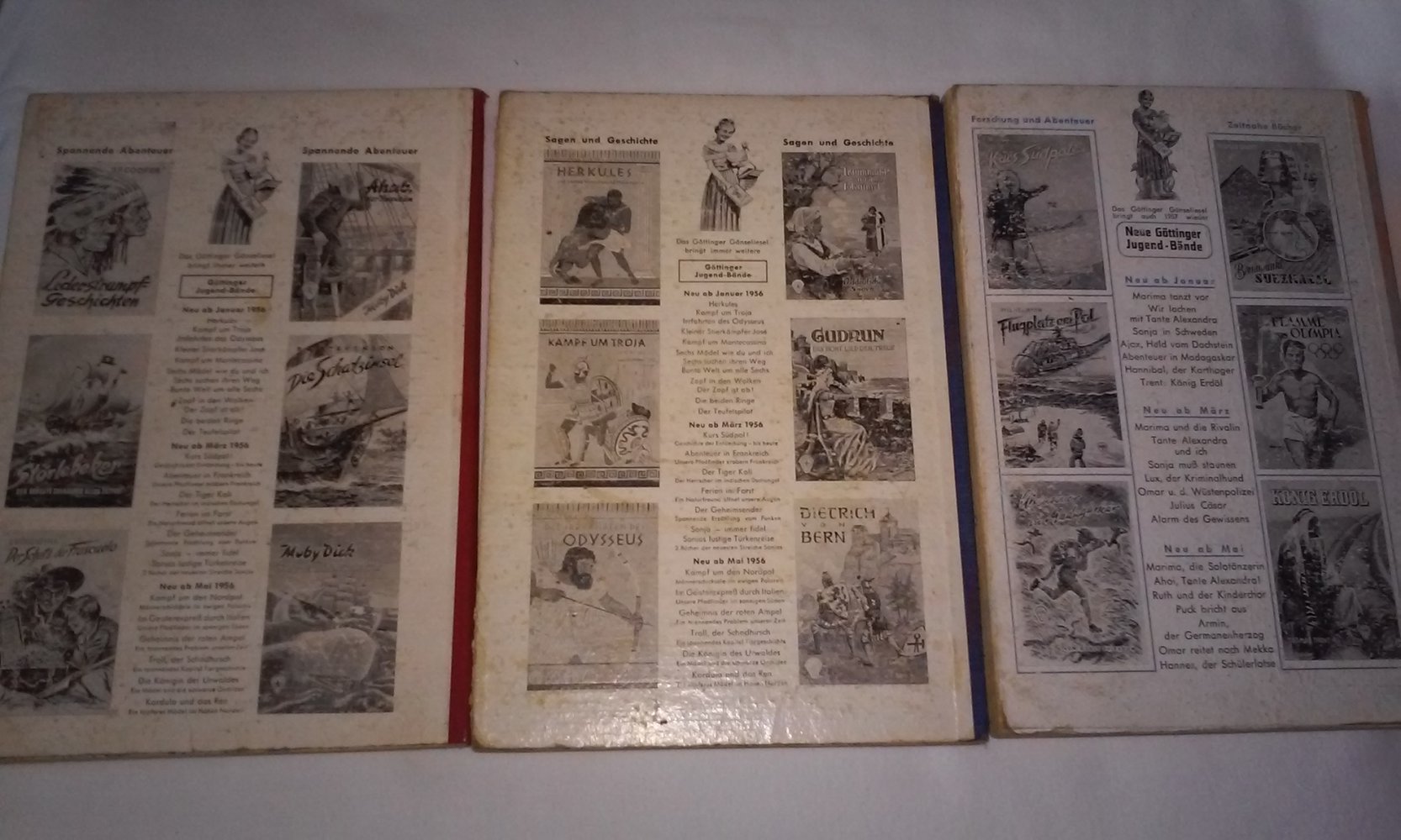 Göttinger Jugendbuch Dietrich von Bern, Wildtöter, Hannibal der Karthager; Sammlerstück antik