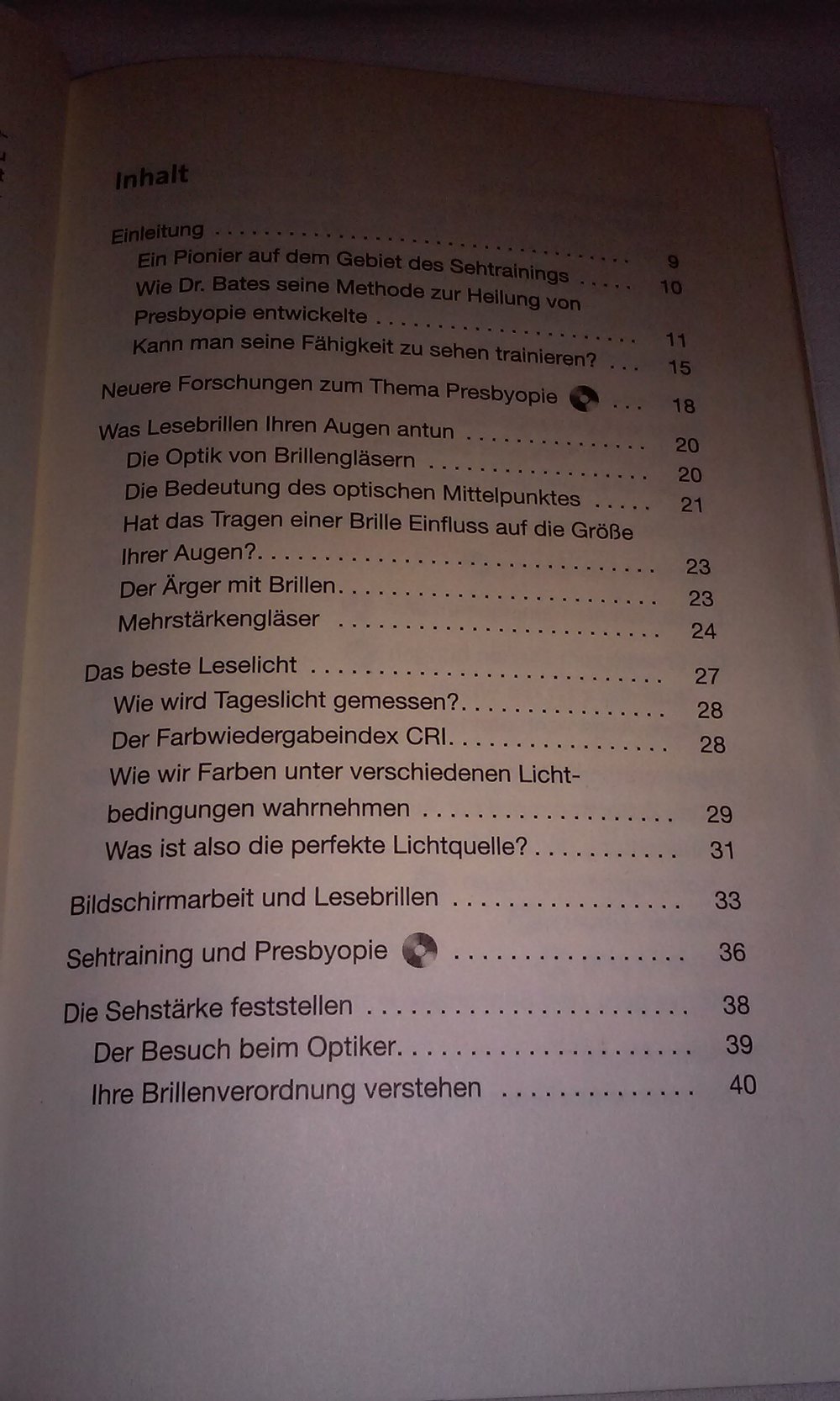 Wieder lesen ohne Brille: Einfache Übungen bei Altersweitsichtigkeit Buch mit CD in OVP