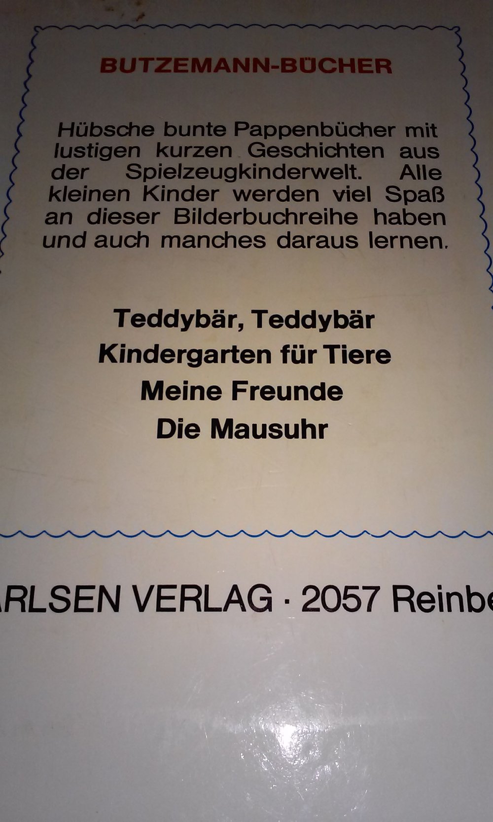 Meine Freunde Butzemann Bücher Kinderbuch/Pappbilderbuch 2.Lj.  Sammlerstück