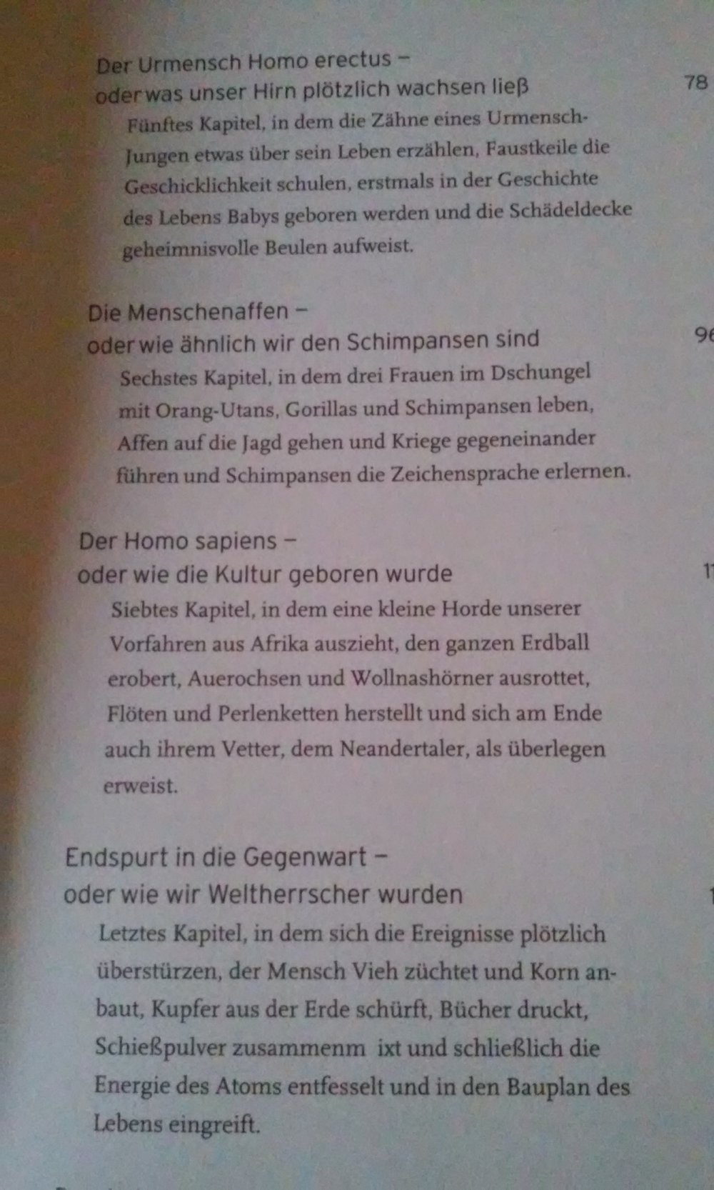 Darwins Finken oder wie der Affe zum Menschen wurde, tolles Buch