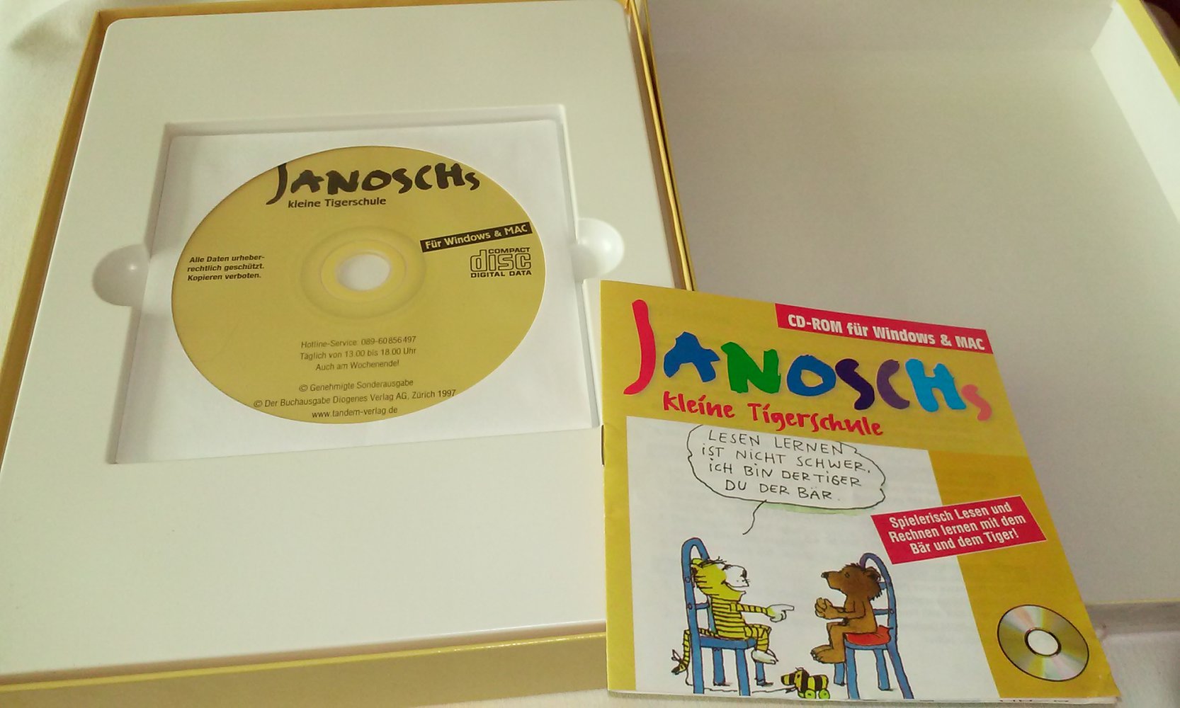 Janoschs kleine Tigerschule - spielerisch Lesen und Rechnen lernen Tiger und Bär [CD-ROM] Sammlerstück Geschenktipp