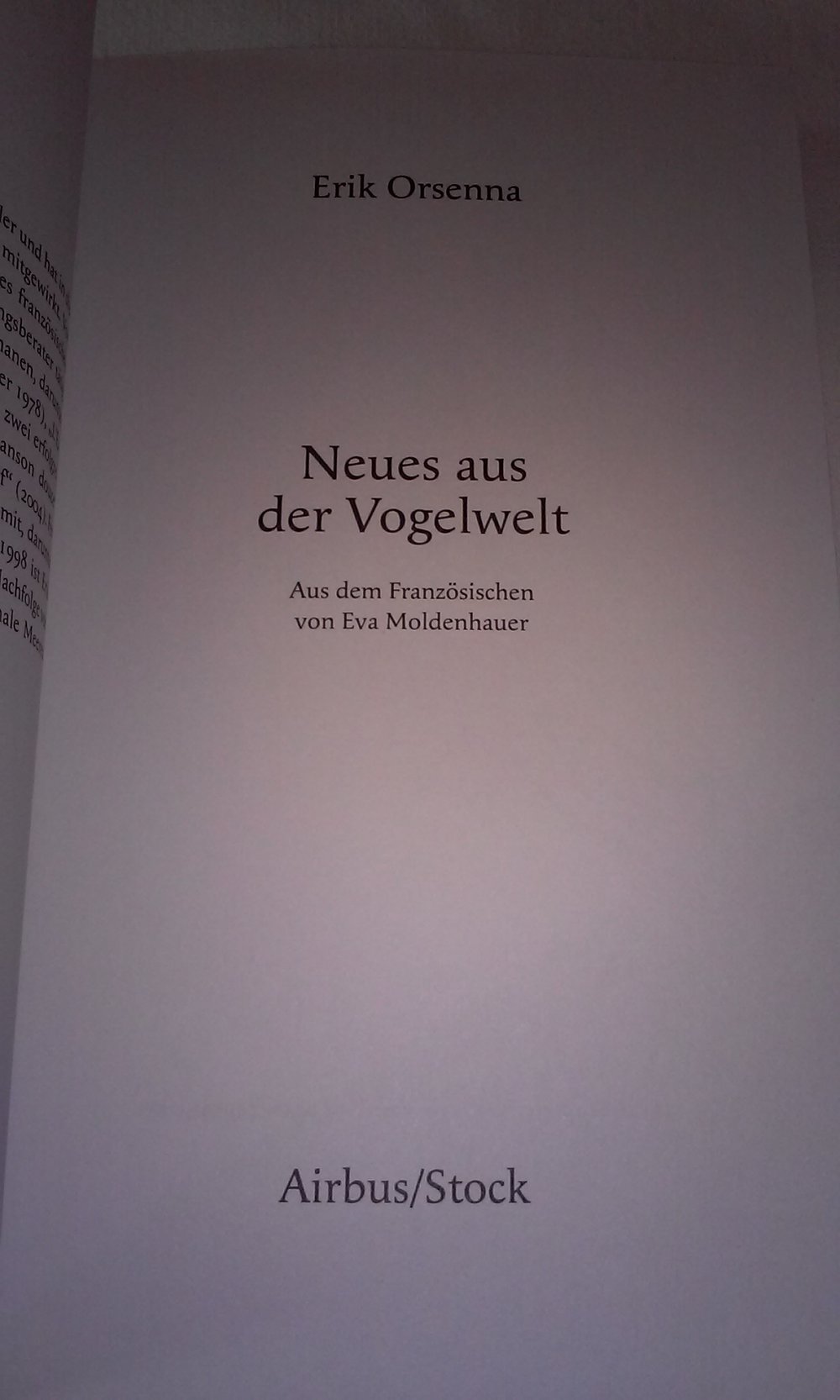 Neues aus der Vogelwelt  Sammlerstück Geschenktipp