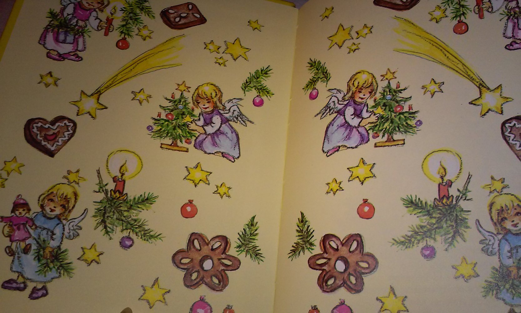 Ihr Kinderlein kommet  Weihnachtsbuch inkl. Weihnachtslieder illustriet von Lore Hummel  Sammlerstück