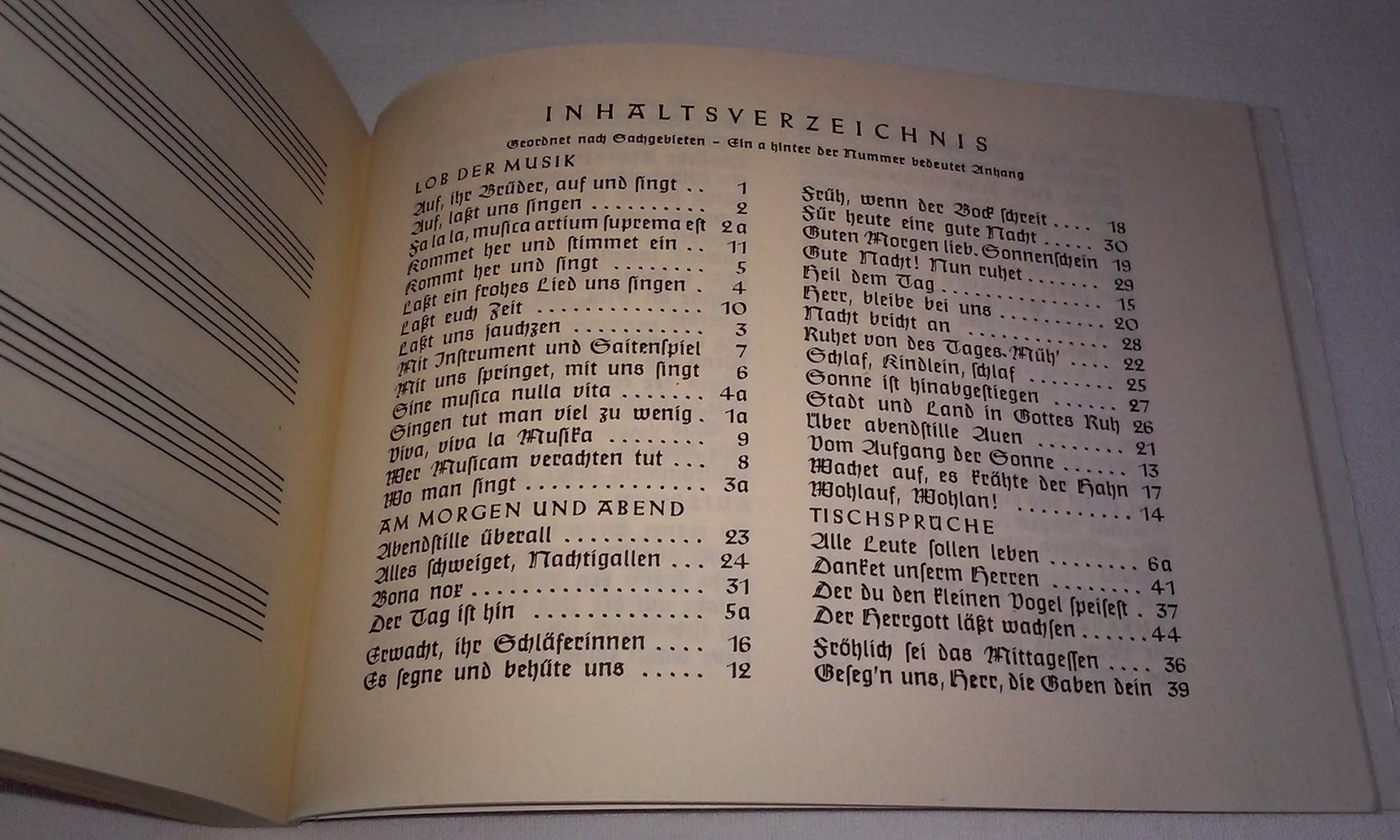 Ein klingend Rad mit 131 Speichen und 45 weiteren Kanons Liedertexte und Noten  Sammlerstück antik