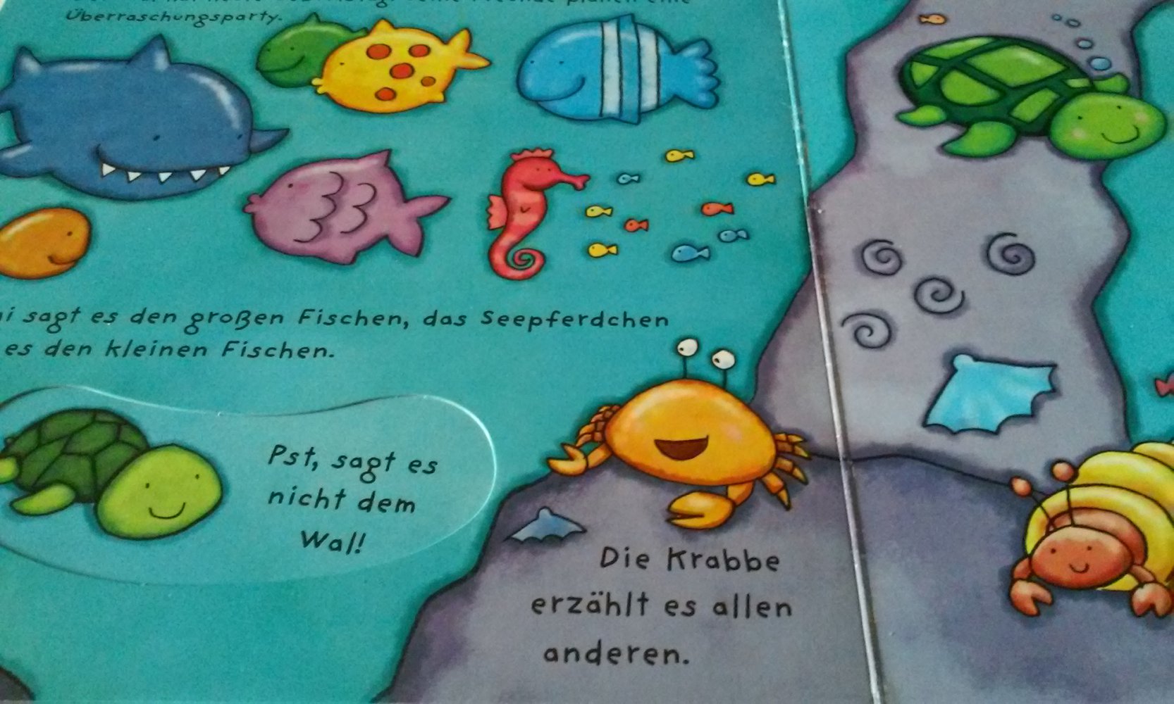 Im Meer Formen - Farben - Zahlen - Gegensätze  Pappbilderbuch mit Klappen uä Spielen u Lernen Kinderbuch wie neu Geschenktipp