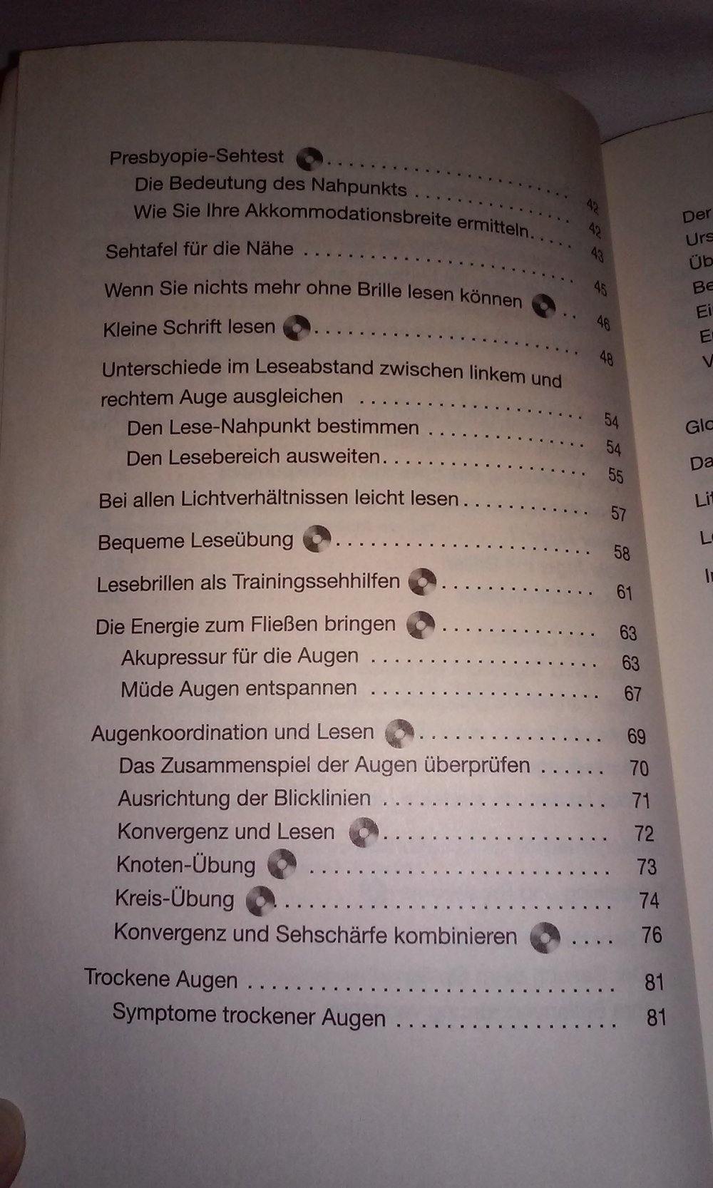 Wieder lesen ohne Brille: Einfache Übungen bei Altersweitsichtigkeit Buch mit CD in OVP