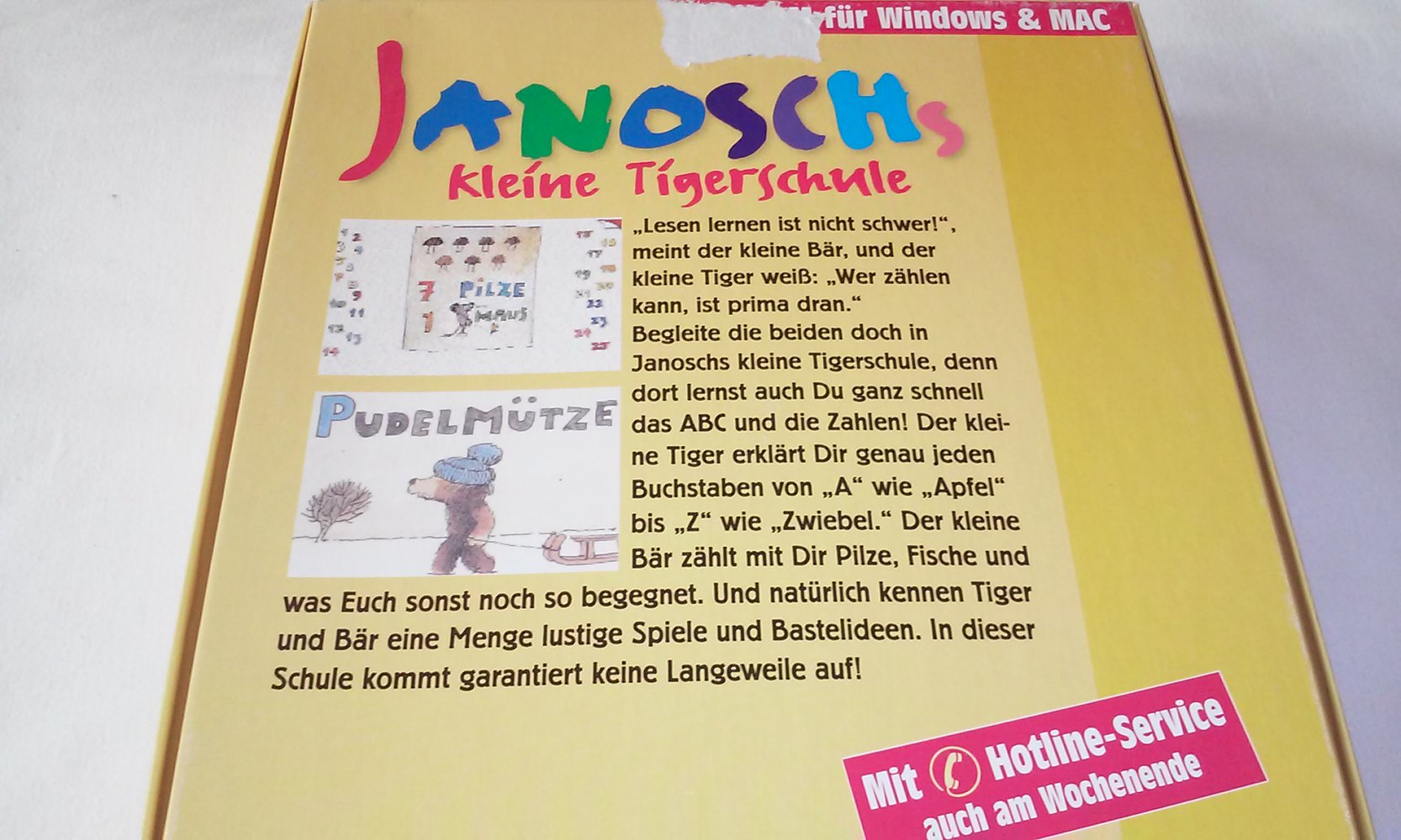 Janoschs kleine Tigerschule - spielerisch Lesen und Rechnen lernen Tiger und Bär [CD-ROM] Sammlerstück Geschenktipp