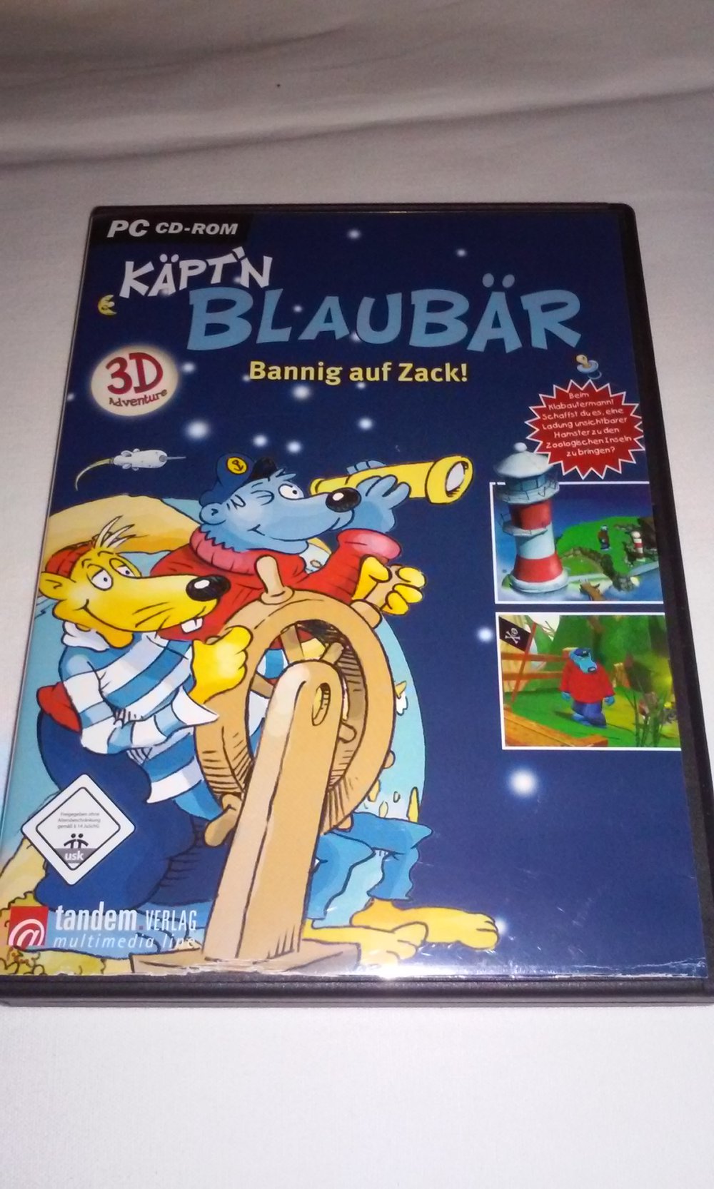 Käpt'n Blaubär - Bannig auf Zack! 3-D Adventure PC-Spiel CD-ROM