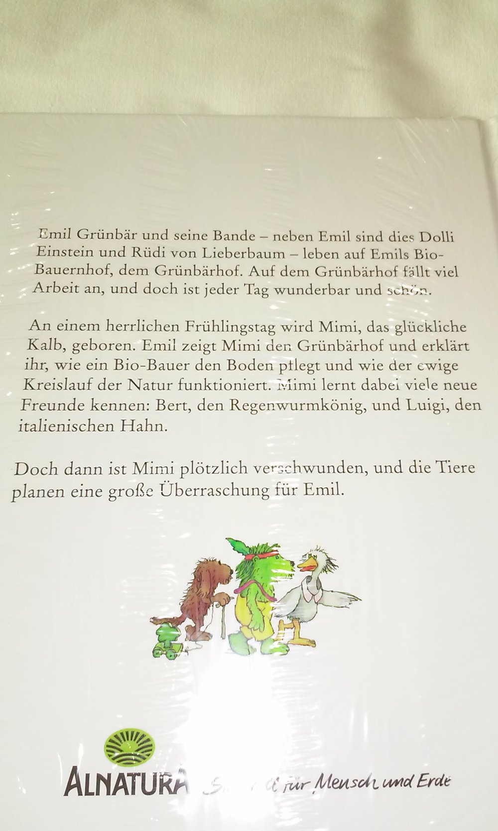 Emil Grünbär auf dem Bio-Bauernhof Neu OVP  (Janosch Sammlerstück) Geschenktipp Schultüte?