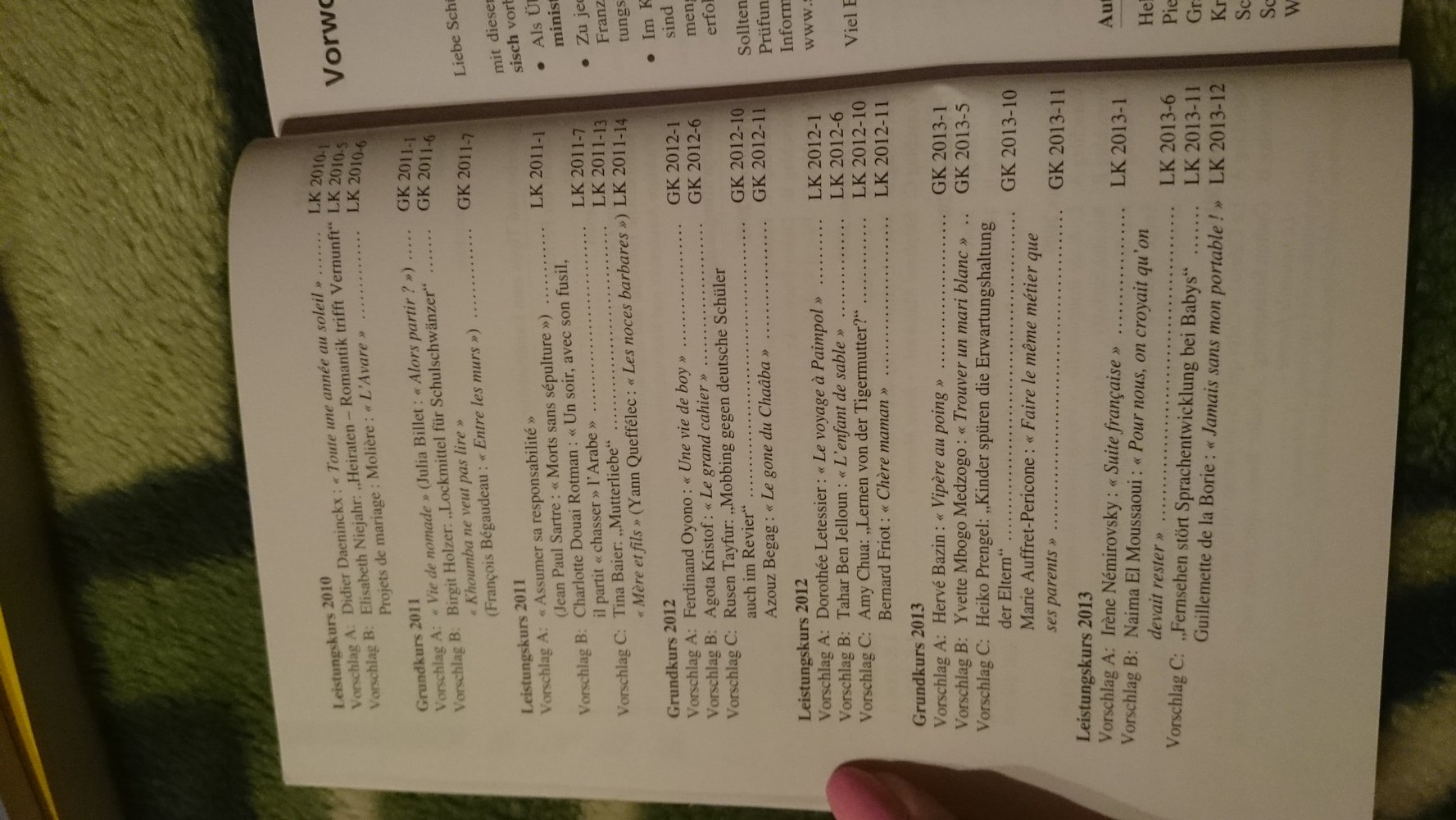 Französisch Abitur 