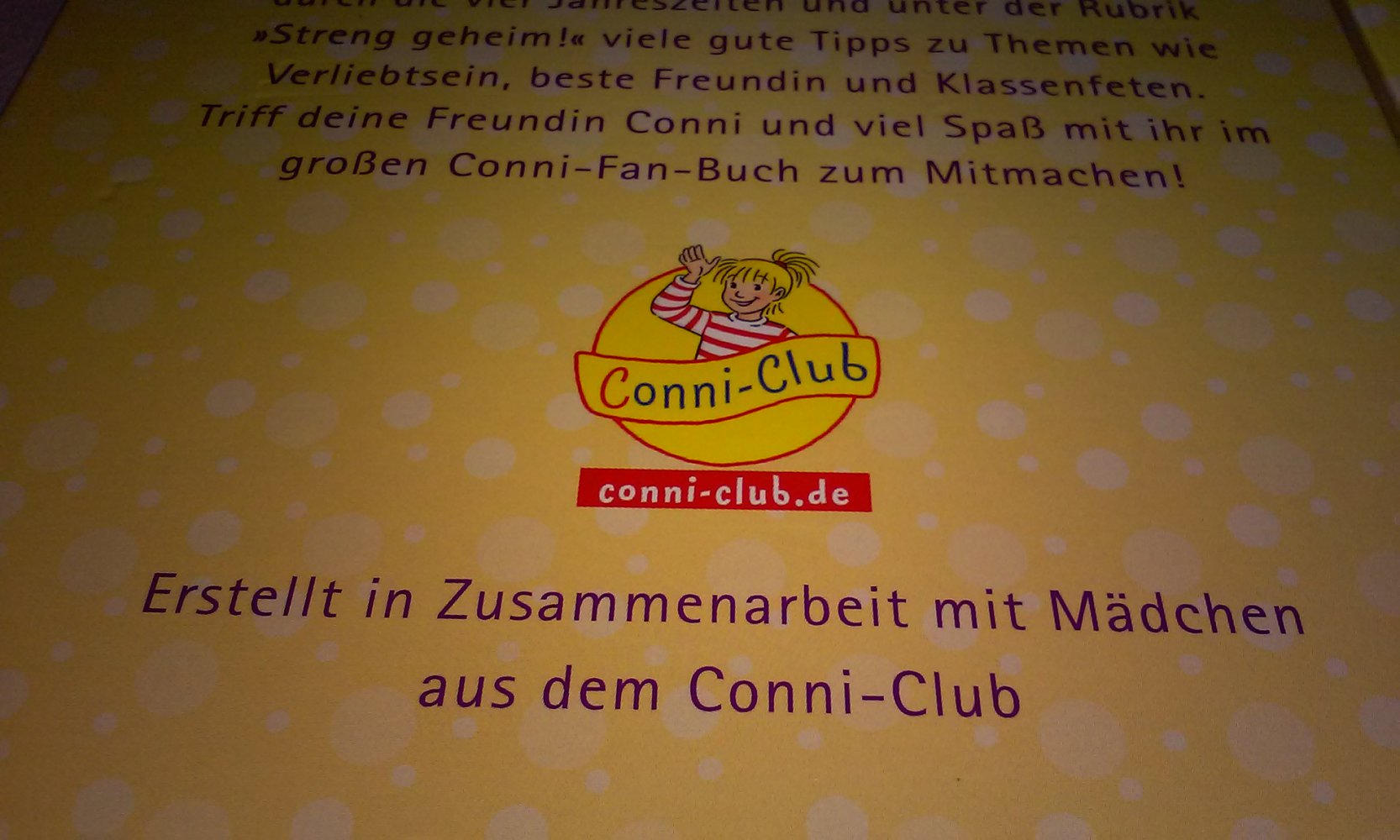Das Conni-Fan-Buch zum Mitmachen Kinderbuch neu! 1.Auflage 2013