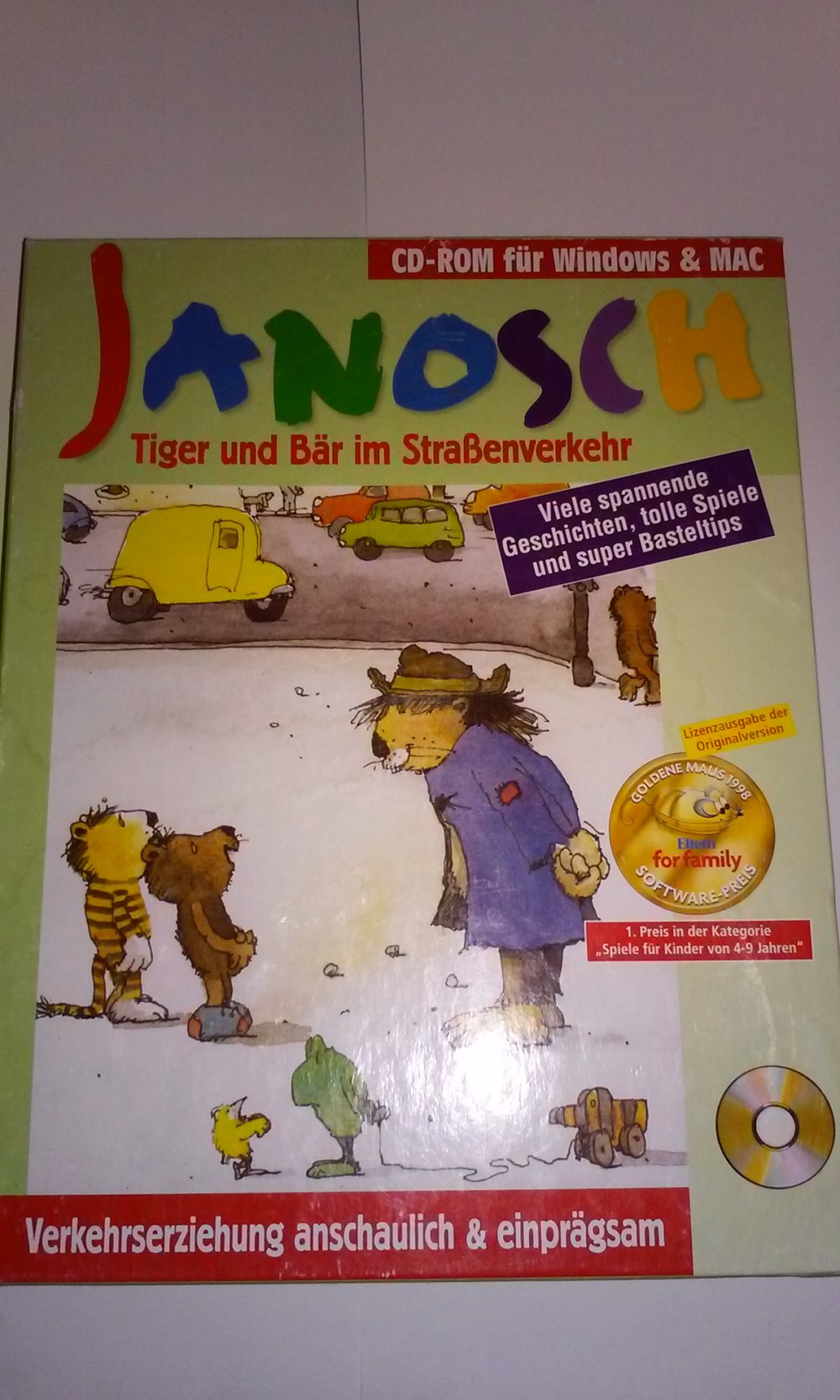  Janosch - Tiger und Bär im Straßenverkehr  Spielen Basteln Lernen  PC CD-Rom