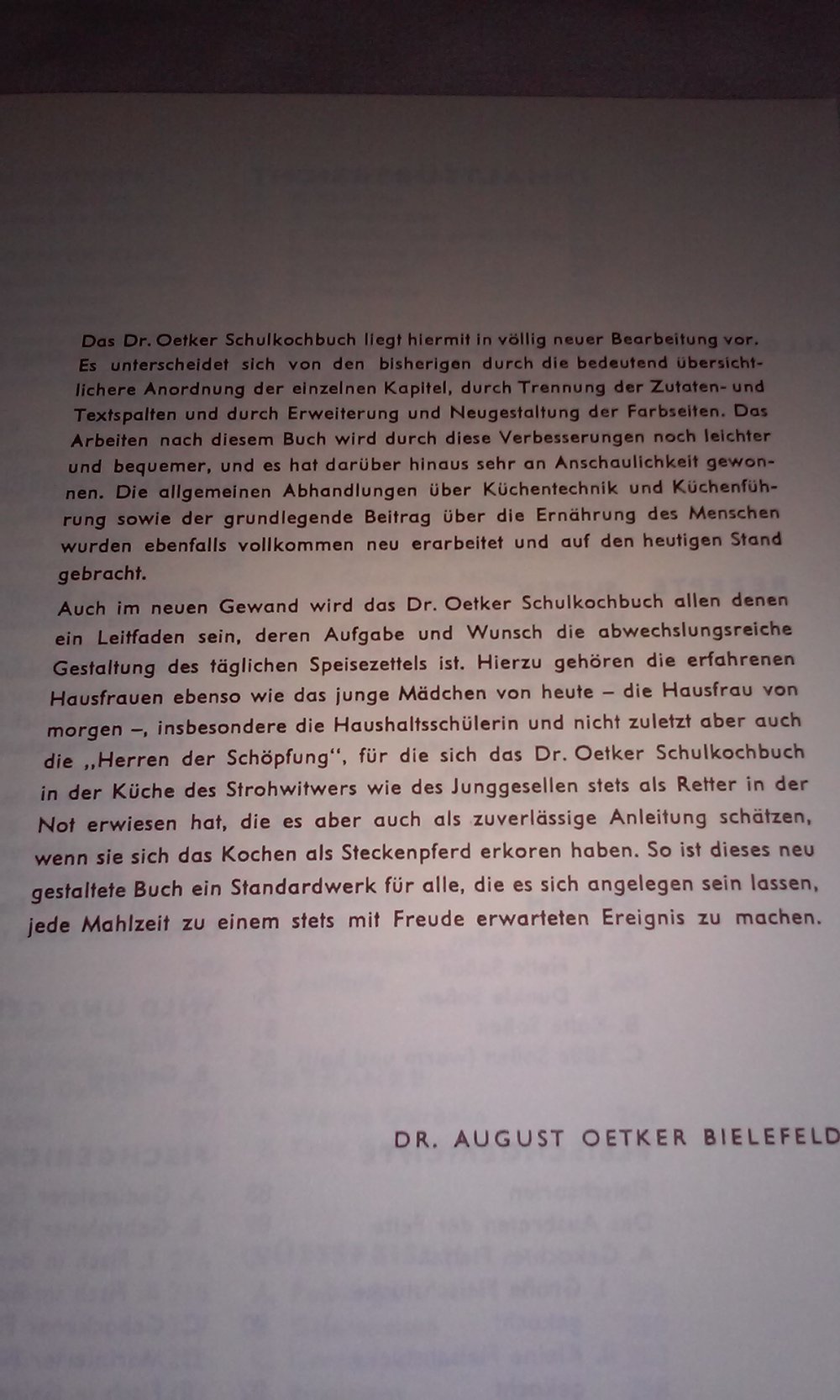 Dr.-Oetker-Schulkochbuch für den Elektroherd  Sammlerstück