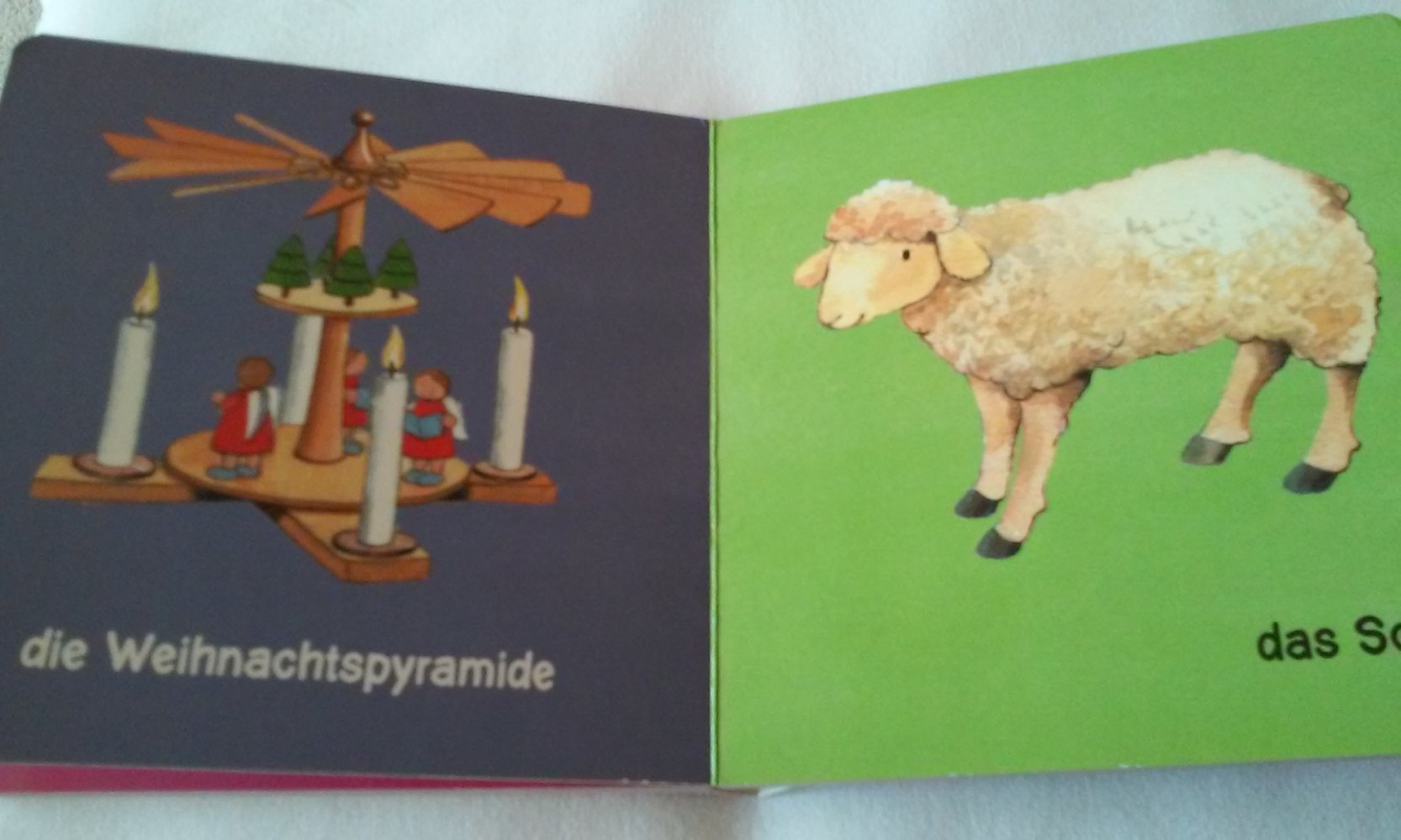 2 Kinderbücher/Weihnachtsbücher  Mein allererstes Weihnachtsbuch: Weihnachtsbaum und Kerzenschein; Weihnachtswerkstatt der Engel 1-3 Jahre