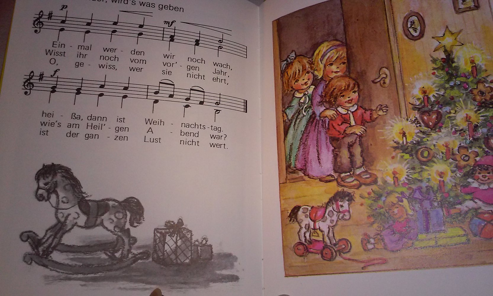Macht hoch die Tür (Weihnachtslieder: Illustriertes Gesangsbuch Lore Hummel) Weihnachtsbuch  Sammlerstück