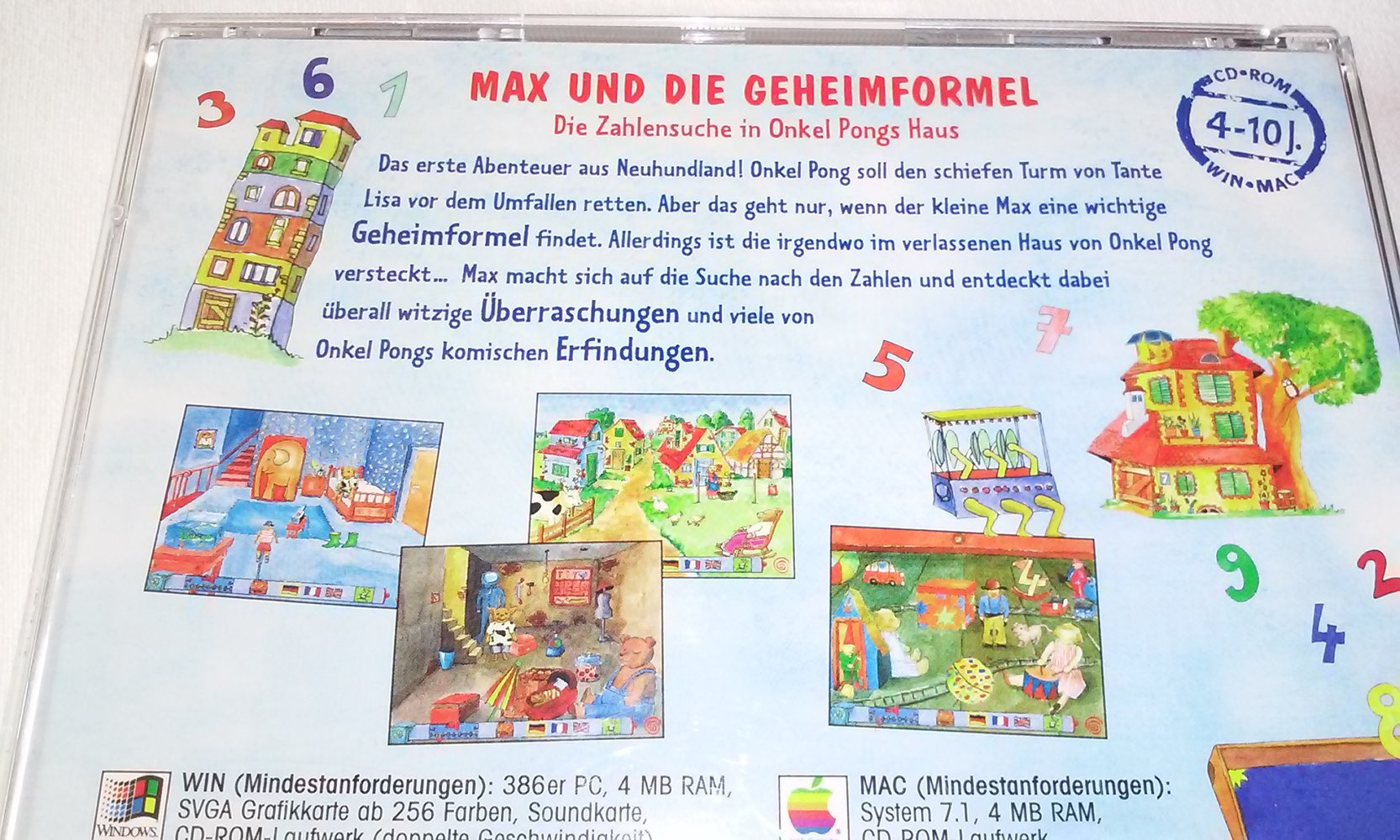 Max und die Geheimformel (die Zahlensuche in Onkel´s Haus) PC CD- ROM MAC System