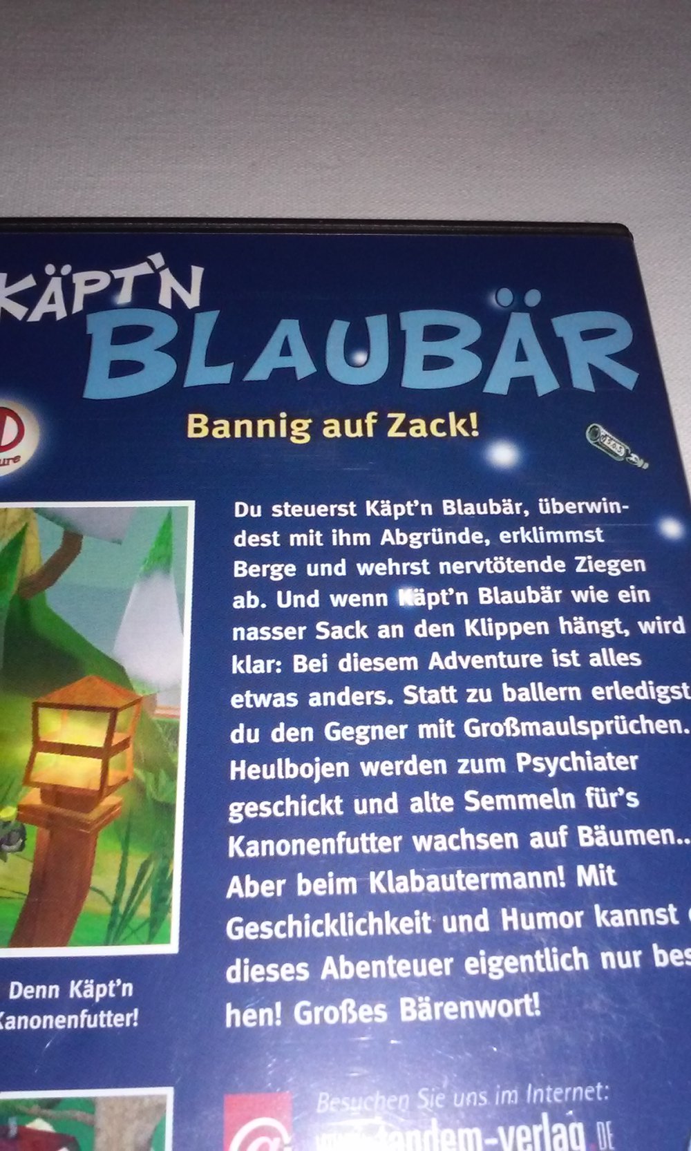 Käpt'n Blaubär - Bannig auf Zack! 3-D Adventure PC-Spiel CD-ROM