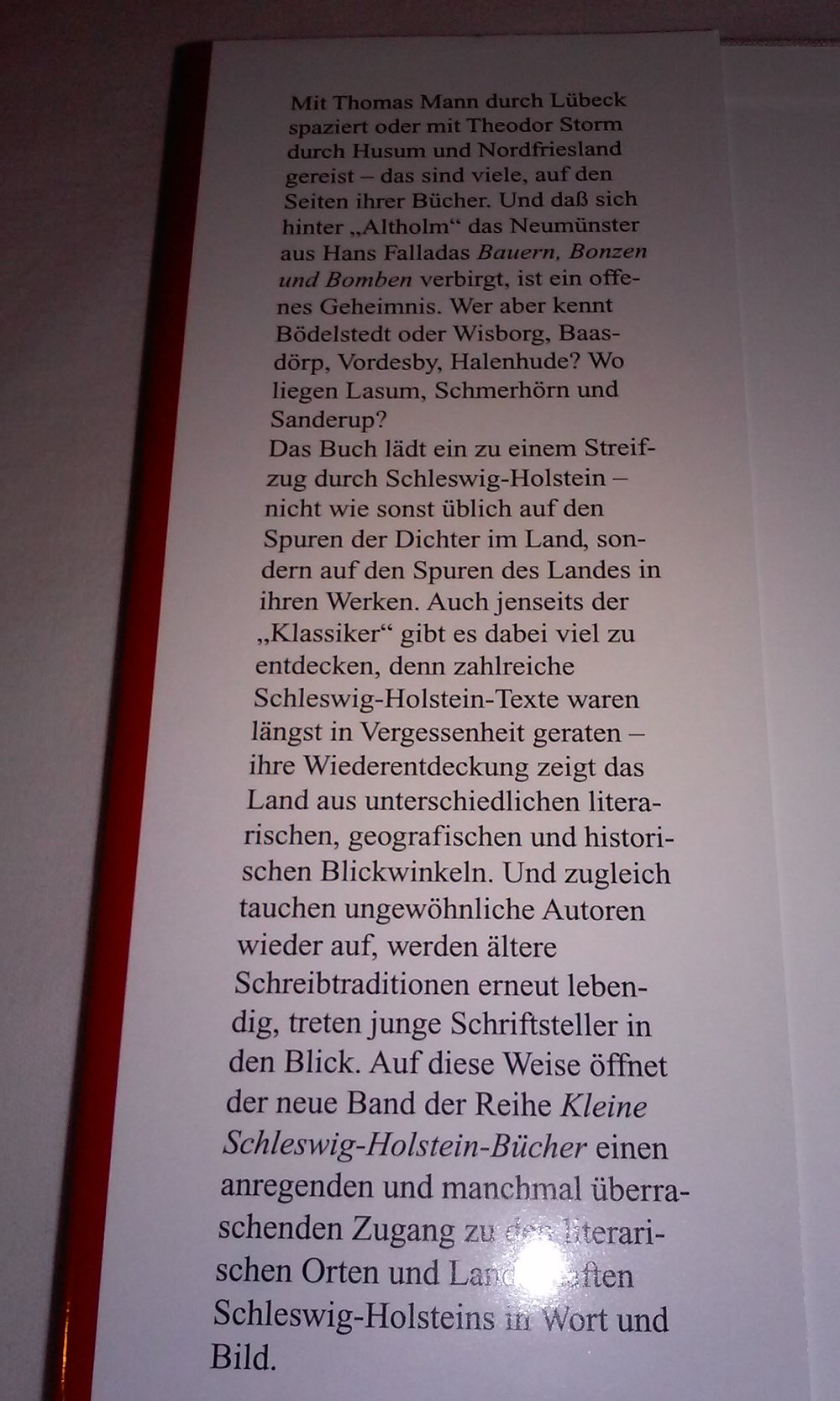 Schleswig-Holstein literarisch: Orte und Landschaften in der Literatur  Sammlerstück Geschenktipp