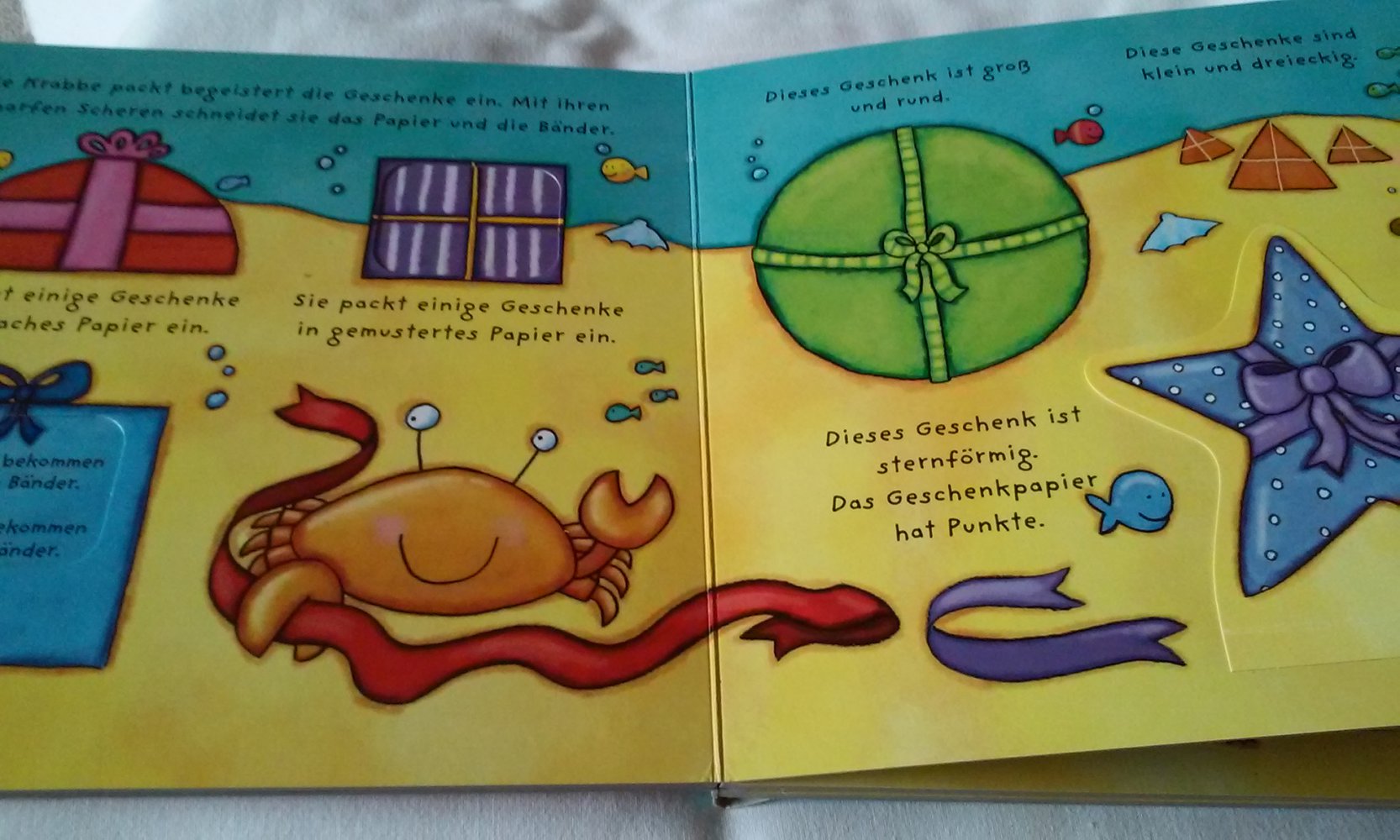 Im Meer Formen - Farben - Zahlen - Gegensätze  Pappbilderbuch mit Klappen uä Spielen u Lernen Kinderbuch wie neu Geschenktipp