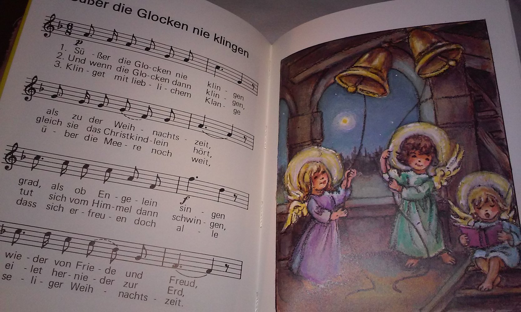Ihr Kinderlein kommet  Weihnachtsbuch inkl. Weihnachtslieder illustriet von Lore Hummel  Sammlerstück