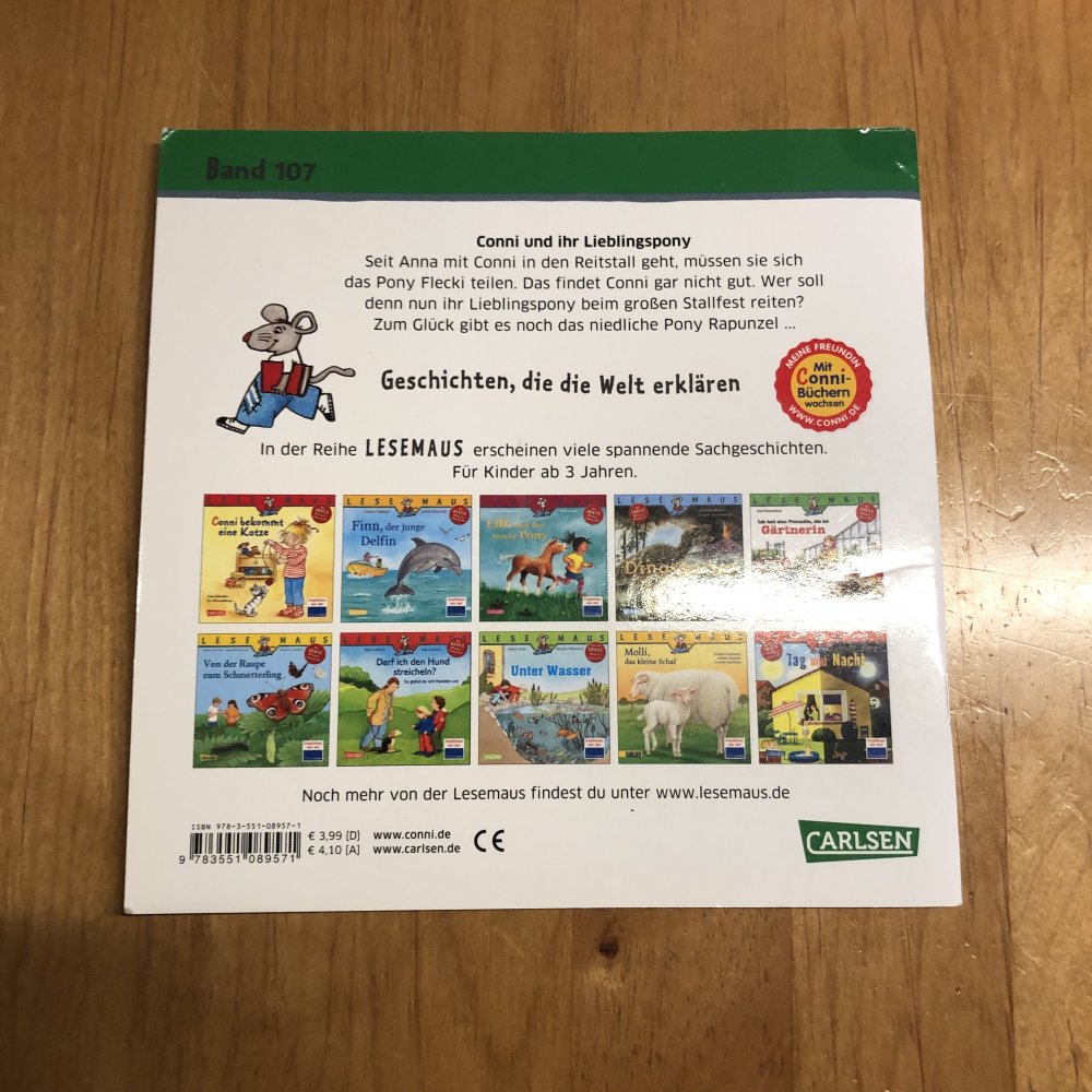 Lesemaus Conni und ihr Lieblingspony
