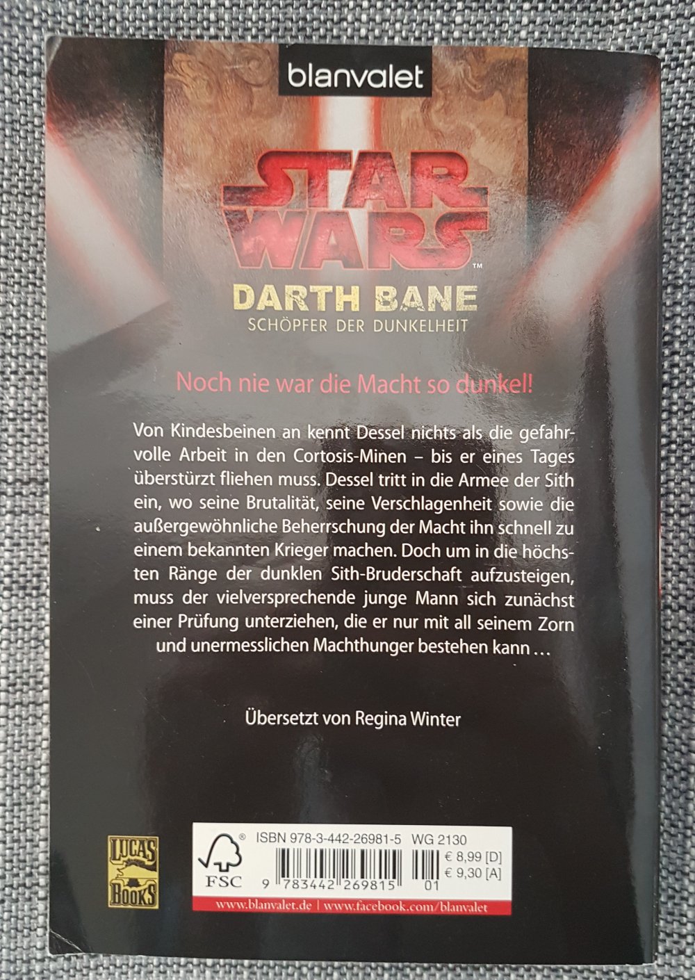 Star Wars Darth Bane Schöpfer der Dunkelheit
