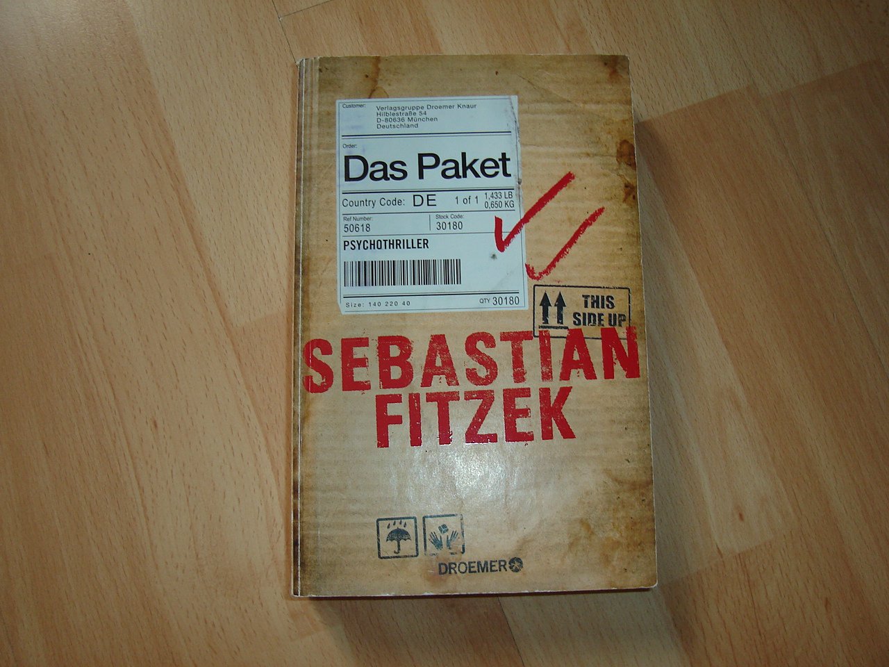 Das Paket - Sebastian Fitzek - gebundene Ausgabe - Neuwertig - 2016
