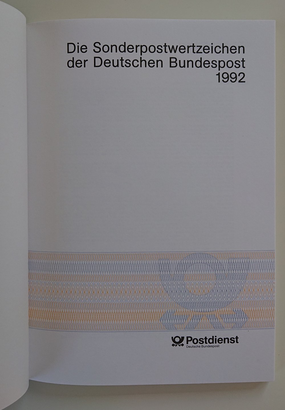 Die Sonderpostwertzeichen der Deutschen Bundespost 1992