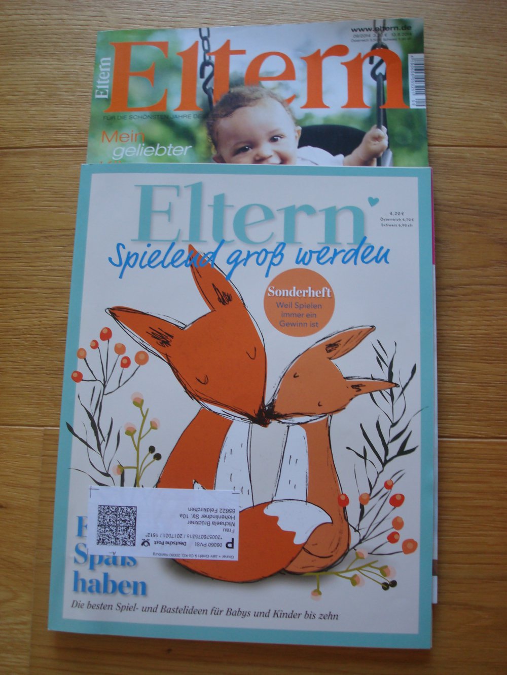 Zeitschrift Eltern 2 Ausgaben