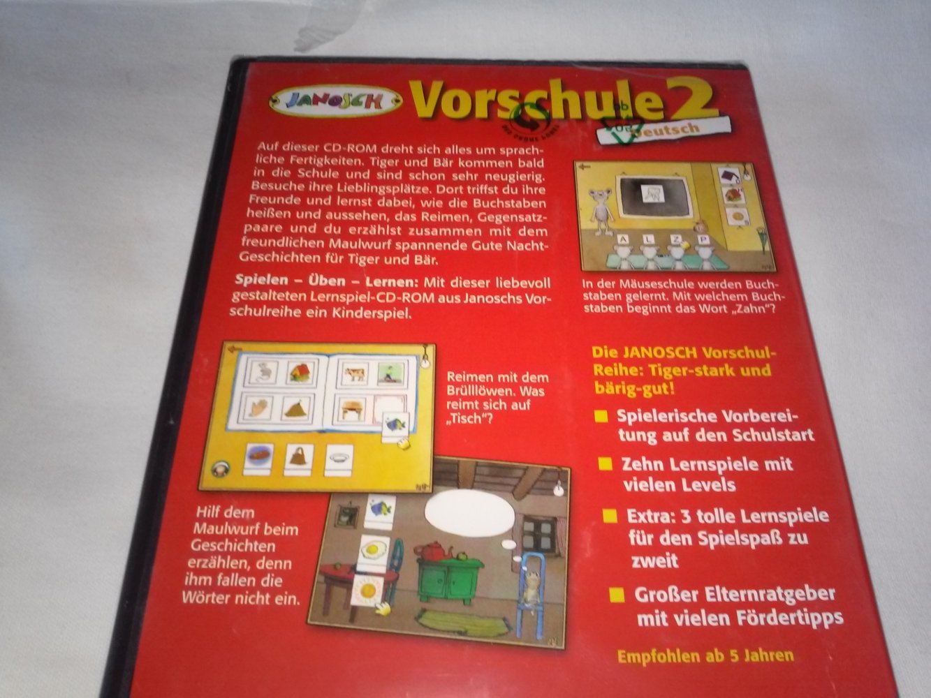 Neu!OVP!4x Janosch: Vorschule/Schulstart Sachwissen Mathe Deutsch Engl.