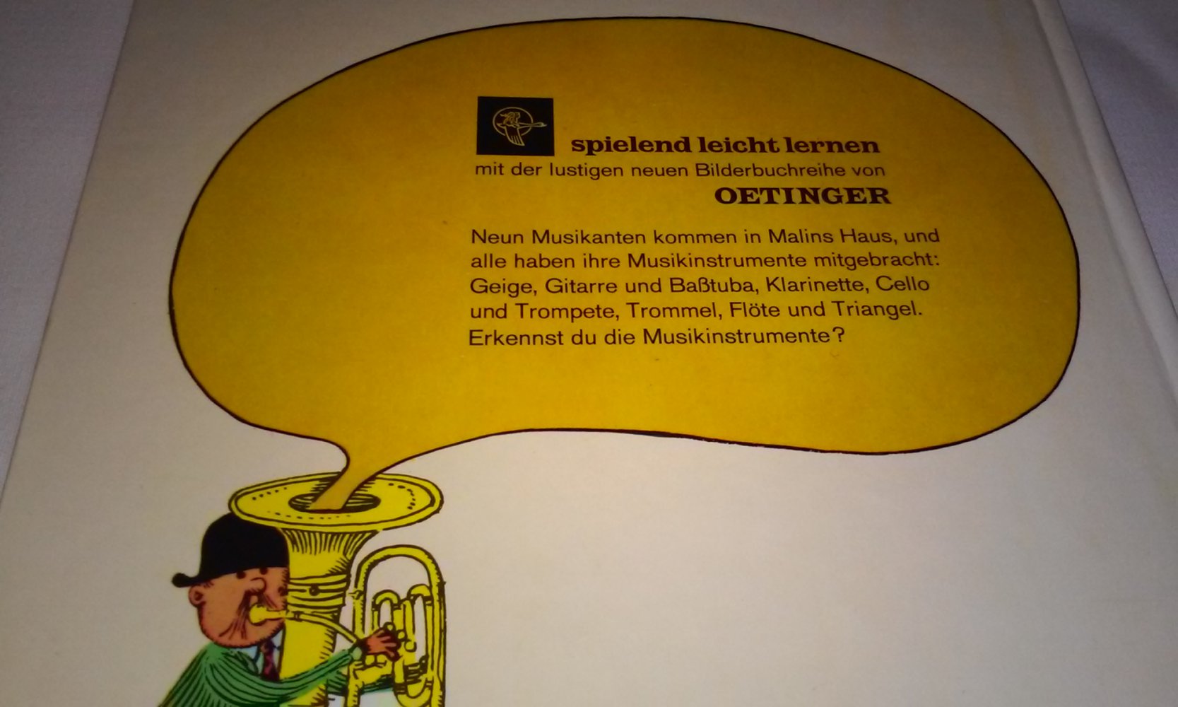 Die fliegenden Musikanten. ( Spielend leicht lernen.) altes Kinderbuch