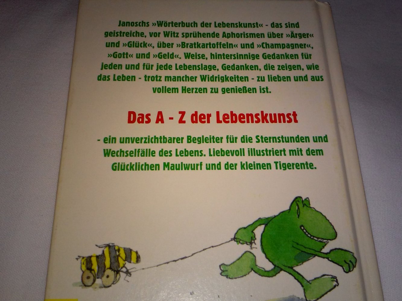 Janosch Wörterbuch der Lebenskunst - Griffe 1.Alg.
