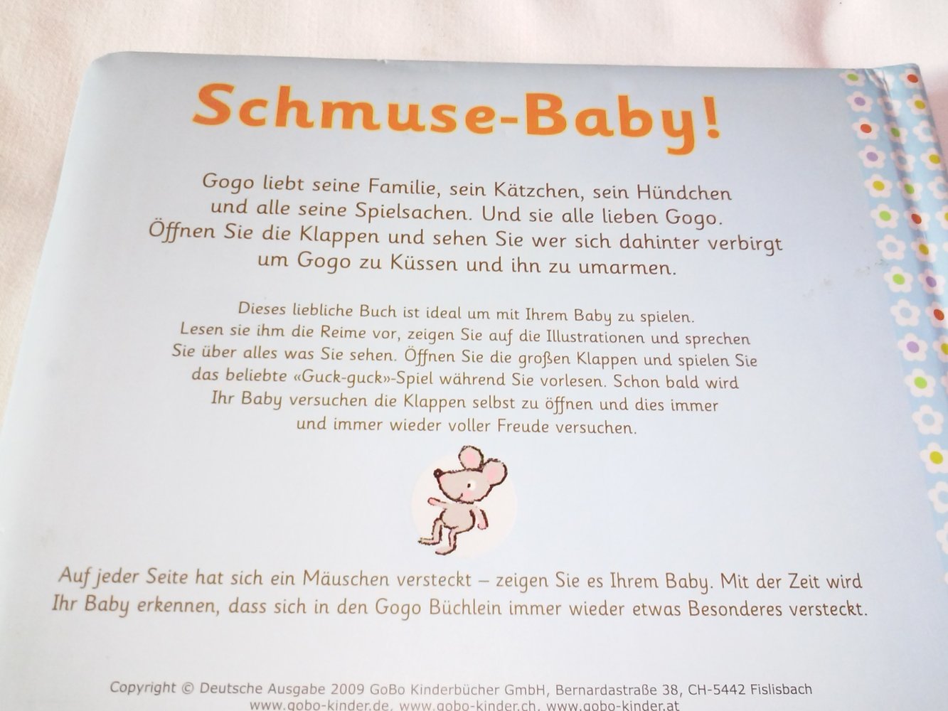 Baby Gogo: Hallo, kleiner Freund! / Schmuse Baby - Kleinkind -