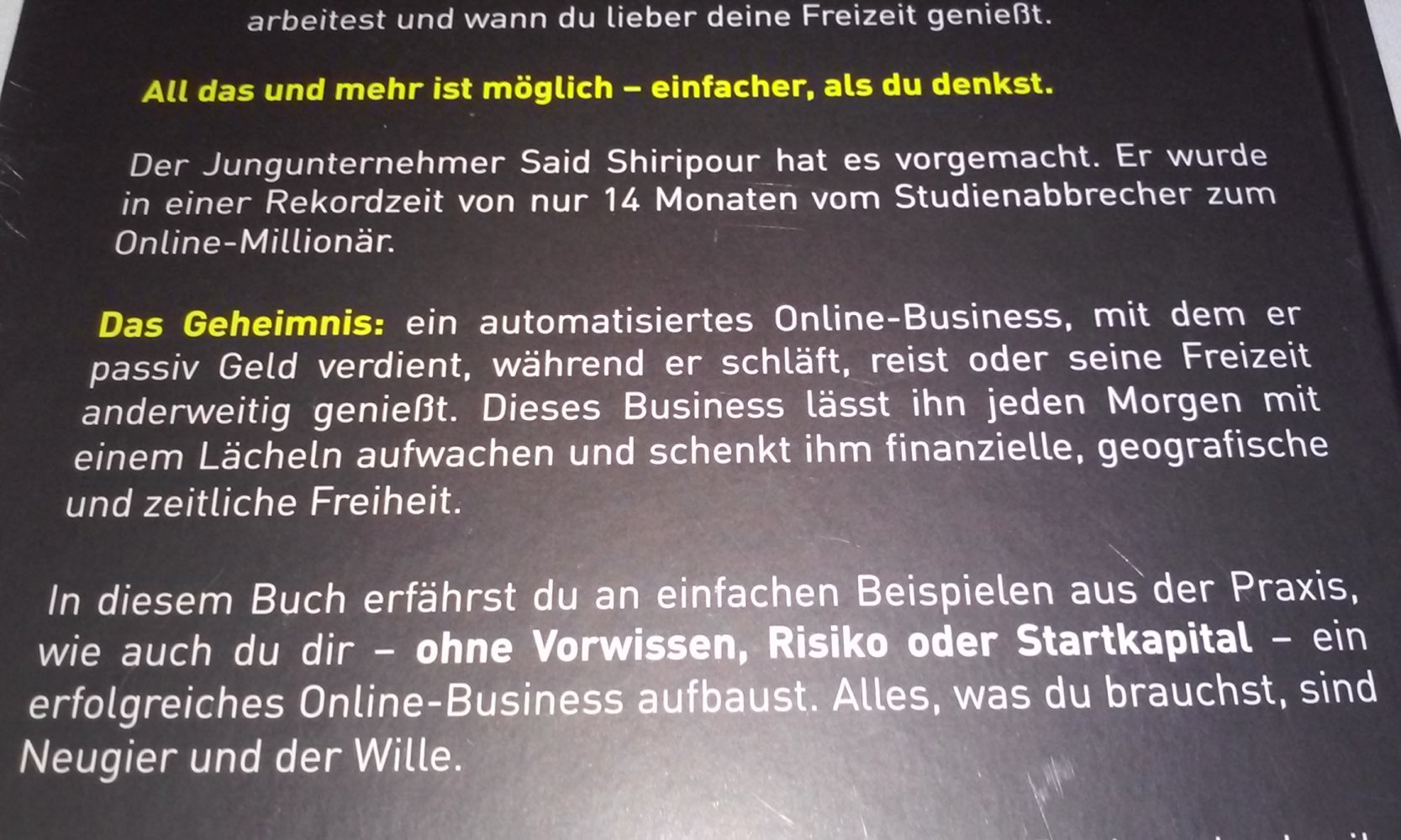 Das Perfekte Online-Business vom Studienabbrecher zum Millionär  OVP  Geschenktipp