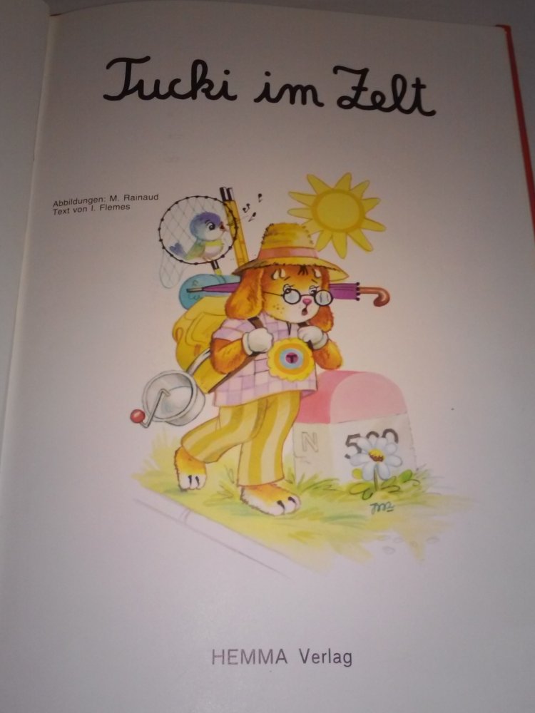 M.Rainaud/I.Flemes: (Hase) Tucki im Zelt -Kinderbuch alt