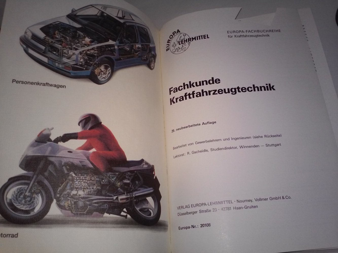 Fachkunde Kraftfahrzeugtechnik - Europa-Lehrmittel