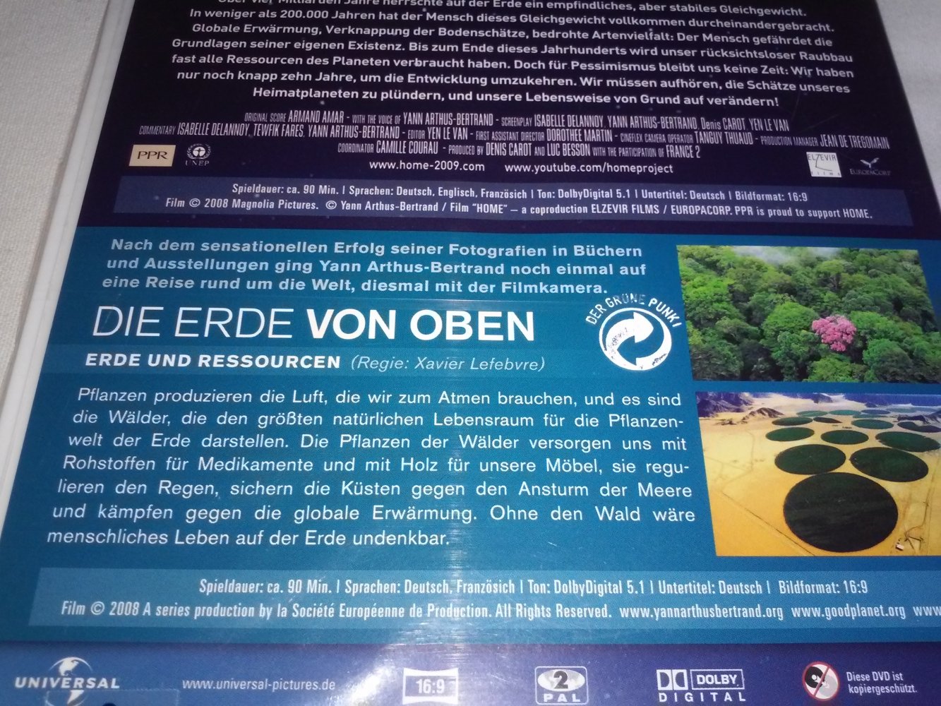Neu! OVP! Home + Die Erde von oben - 2 Fime-Set [2 DVDs] 