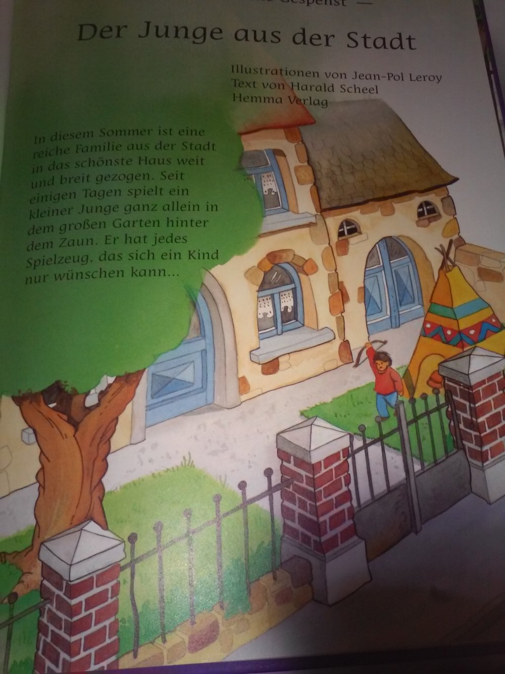 Bobo, das kleine Gespenst Der Junge aus der Stadt -altes Hemma Kinderbuch