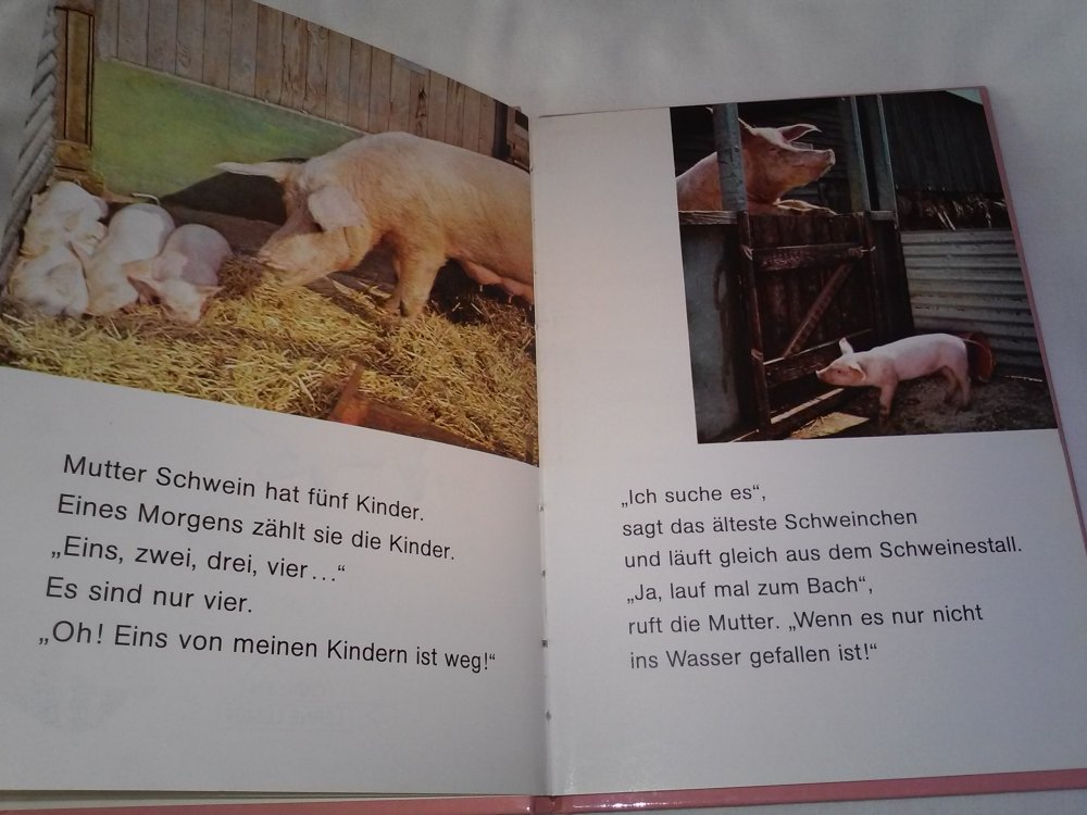 Helen Piers: Fünf kleine Schweinchen - Kinderbuch alt - Rarität
